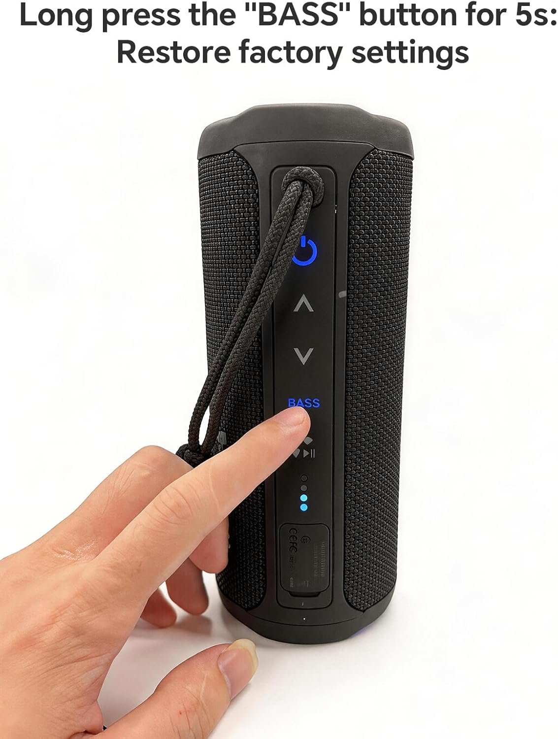 Bluetooth Speaker Wireless Loud Stereo Sound IPX7 Waterproof Outdoor Portable 25W Super Bass Speakers for Home Party Beach with 24H Playtime Colorful Lights BT 5.3 TWS Pairing Birthday Gift Black - Image 8