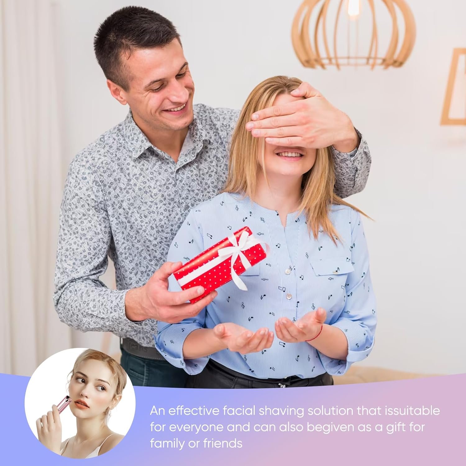 Facial Hair Remover for Women- as Seen on TV Painless Face Shaver -Mini Hair Remover, Electric Razor Shaver Portable Bikini Epilator for Lips, Chin, Armpit, Peach Fuzz, Fingers, Neck, Cheek(Rose Gold) - Image 7