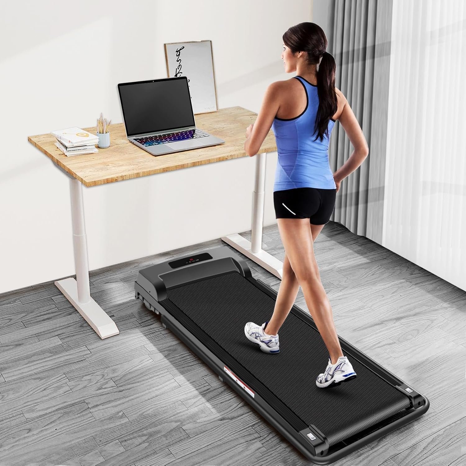 Walking Pad, 2.5HP Walking Pad Treadmill with Handle Bar, 3 in 1 Portable Under Desk Treadmills for Home,Foldable Treadmill for Small Space,Compact Home Treadmills with Remote Control,300LBS Capacity - Image 7