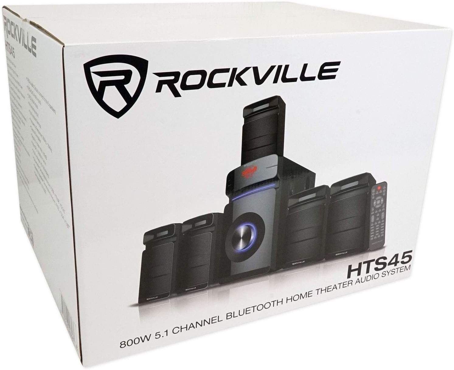 Rockville HTS45 800w 5.1 Channel Home Theater Audio System, Bluetooth Connectivity, USB/SD Playback, Wall-Mountable Speakers, for Home Entertainment - Image 10