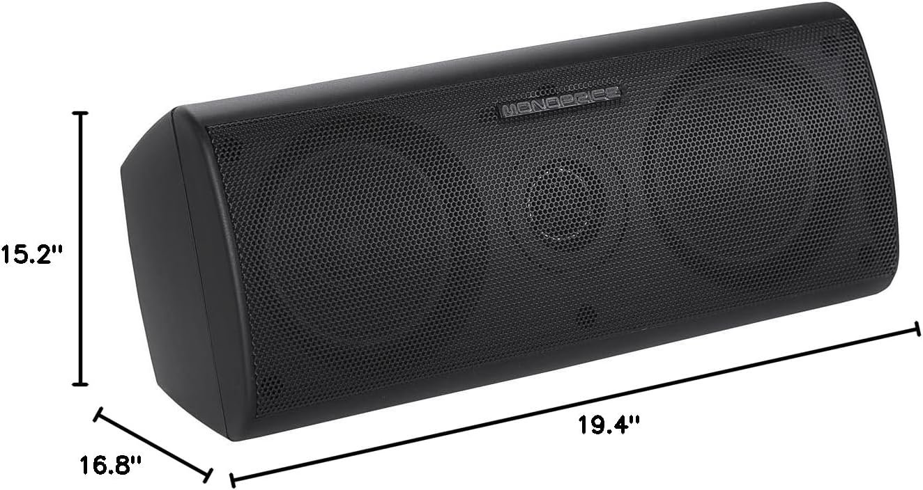 Monoprice 5.1 Channel Home Theater Satellite Speakers And Subwoofer - Black - Image 7