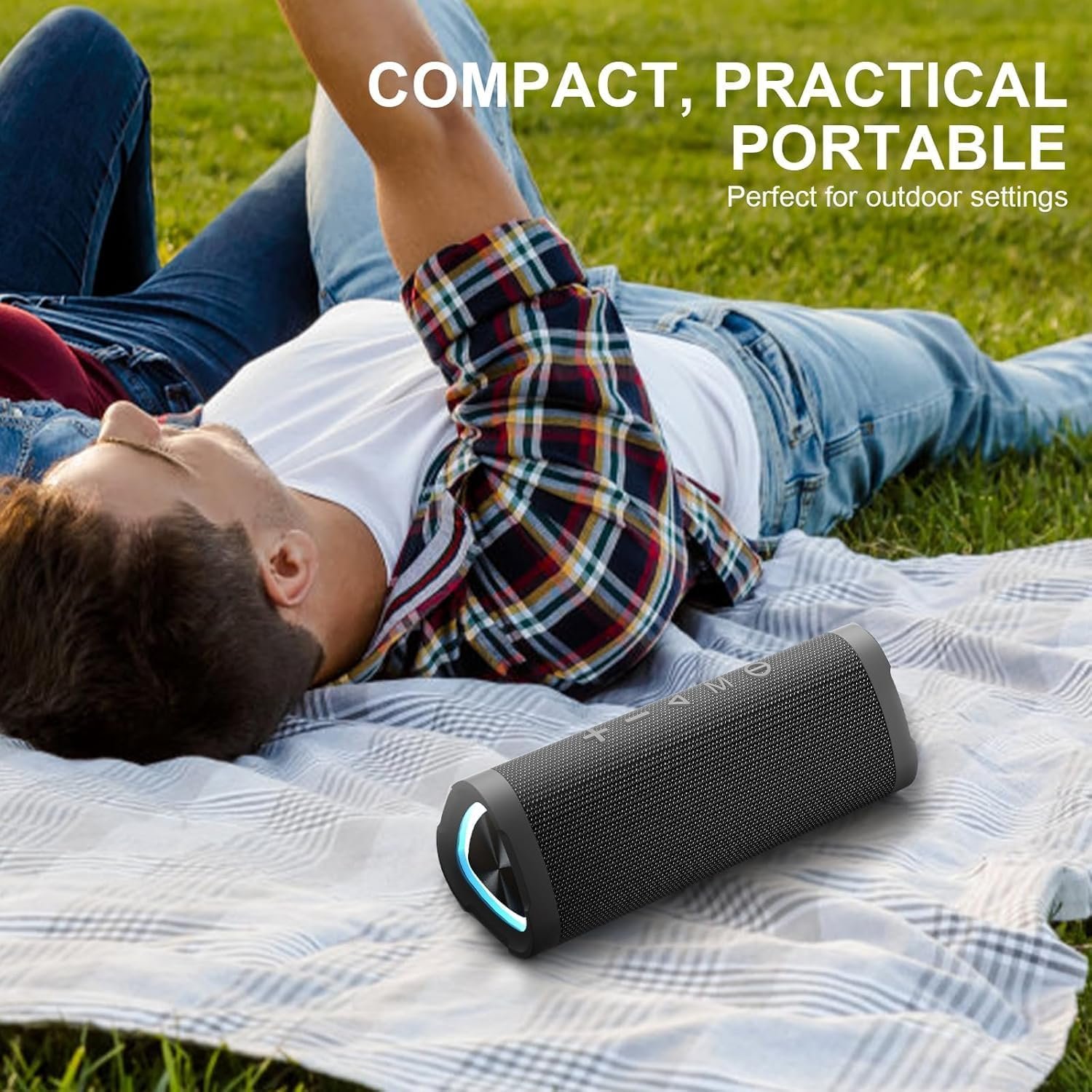 Vanzon Bluetooth Speakers, Wireless Portable Bluetooth Speaker with 24W Stereo Sound,24H Playtime, IPX7 Waterproof,TWS Dual Pairing,Suitable for Home/Outdoor/Party/Travel,Great Gift - Image 6