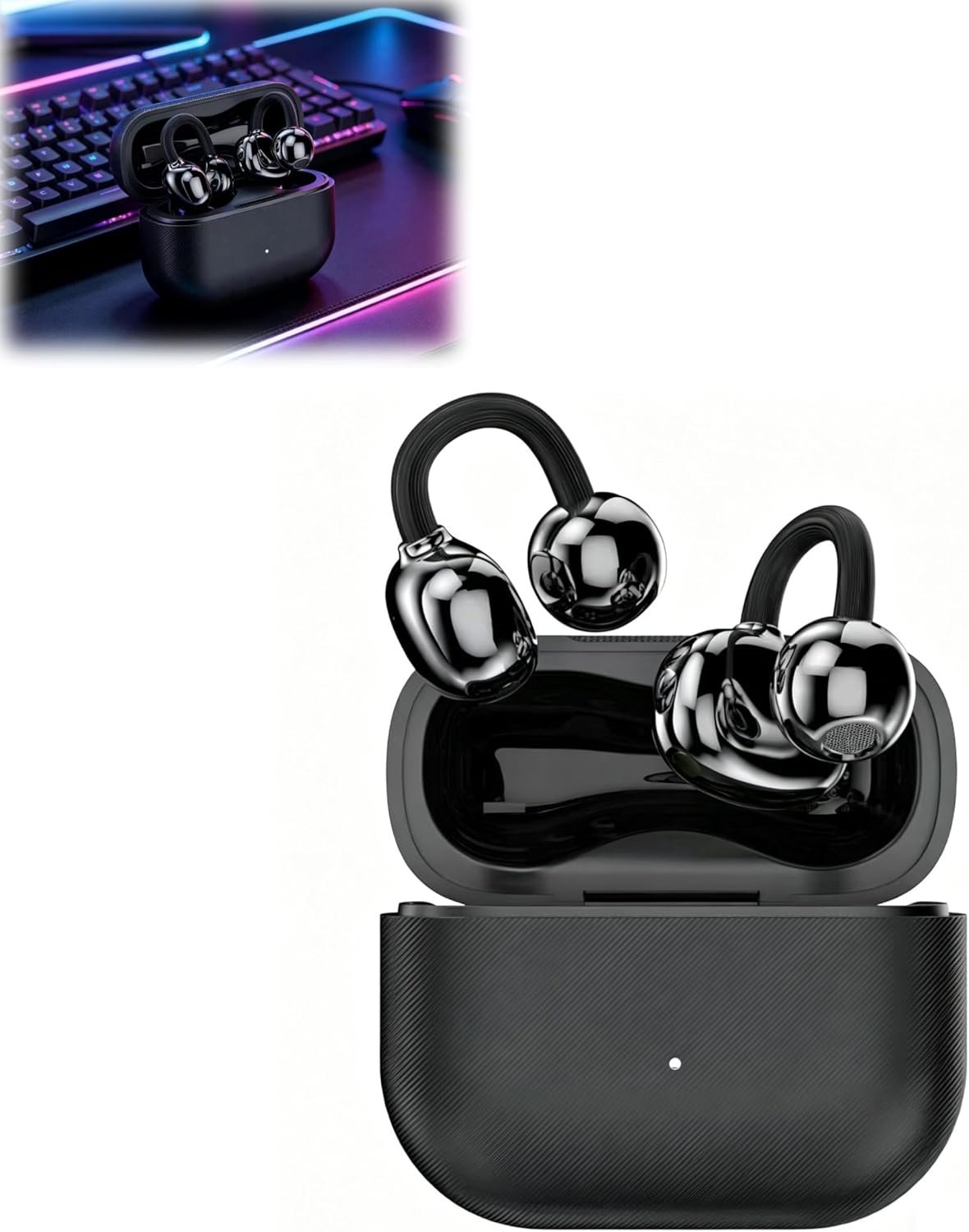 AI Translation Earbuds Real Time, 2026 Upgrade Wireless Bluetooth Translation Earbuds Real Time Language Translator, 164 Languages Wireless Bluetooth Headphone for Business/Learning/Travel (Black)