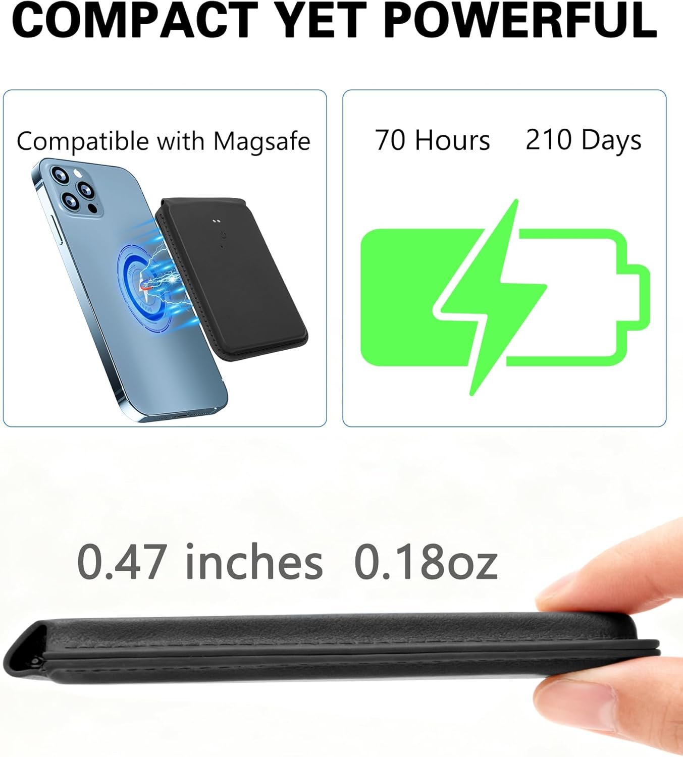 AI Voice Recorder - AI Note Taking Recording Device, Phone Wallet Card Holder Design, Transcribe & Summarize, APP Control Audio Recorder, Supports 137 Languages, for Lectures, Meetings, Calls (Black) - Image 6