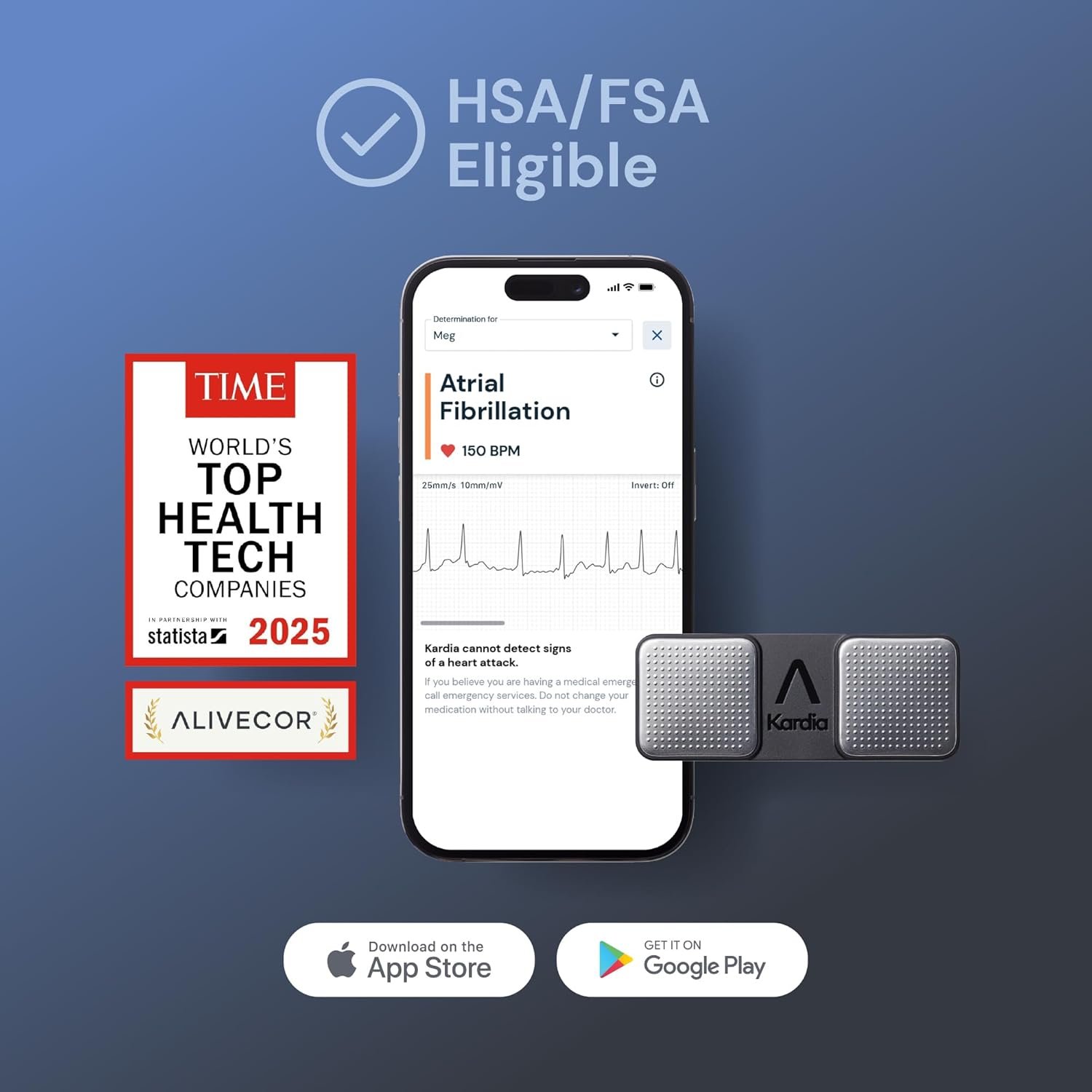 KardiaMobile 1-Lead EKG Monitor, Medical-Grade FDA-Cleared Personal Heart Monitor, Detects Normal, AFib & Arrhythmias, 30 Second Results, Works with Smartphones, Pocket Size, No Subscription Required - Image 7