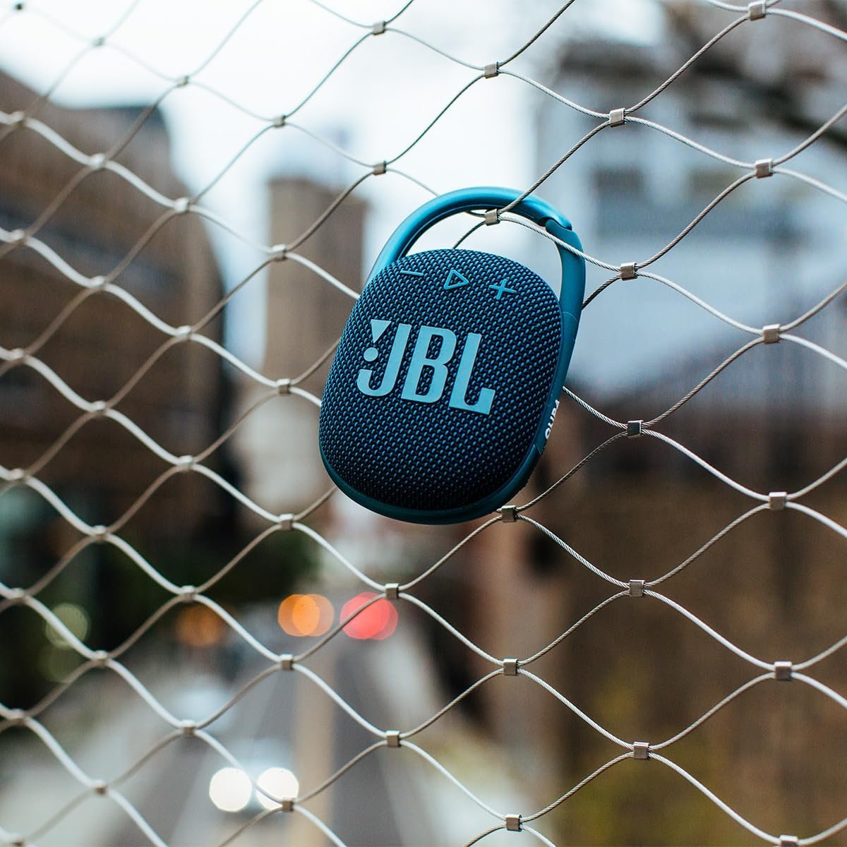 JBL Clip 4 - Portable Mini Bluetooth Speaker, big audio and punchy bass, integrated carabiner, IP67 waterproof and dustproof, 10 hours of playtime, speaker for home, outdoor and travel (Blue) - Image 2