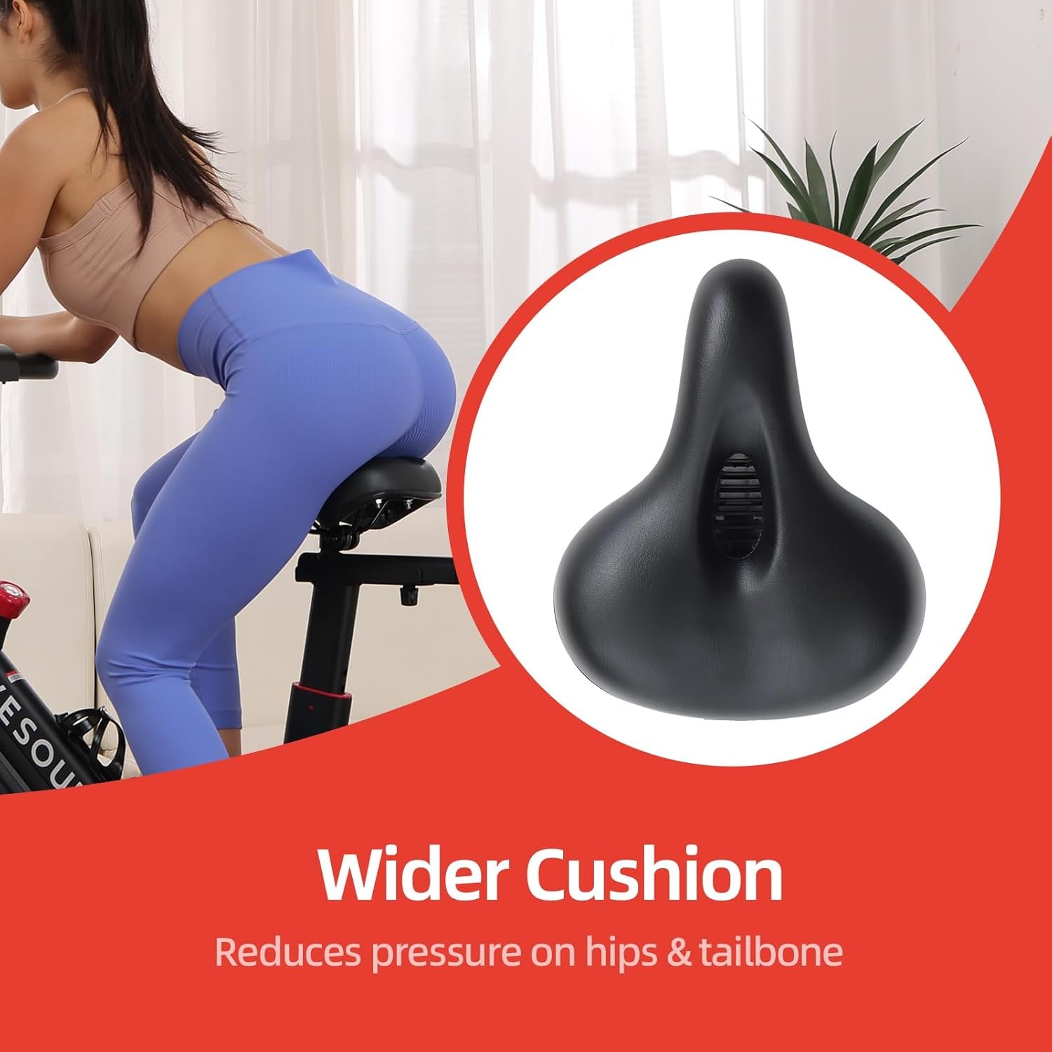 Yesoul Black Exercise Bike for Home, Low Noise Indoor Cycling Bike for Home Gym Electric Stationary Bike with Tablet Mount & Comfortable Seat Cushion for Women Apartment Workout Bike for Fitness - Image 7