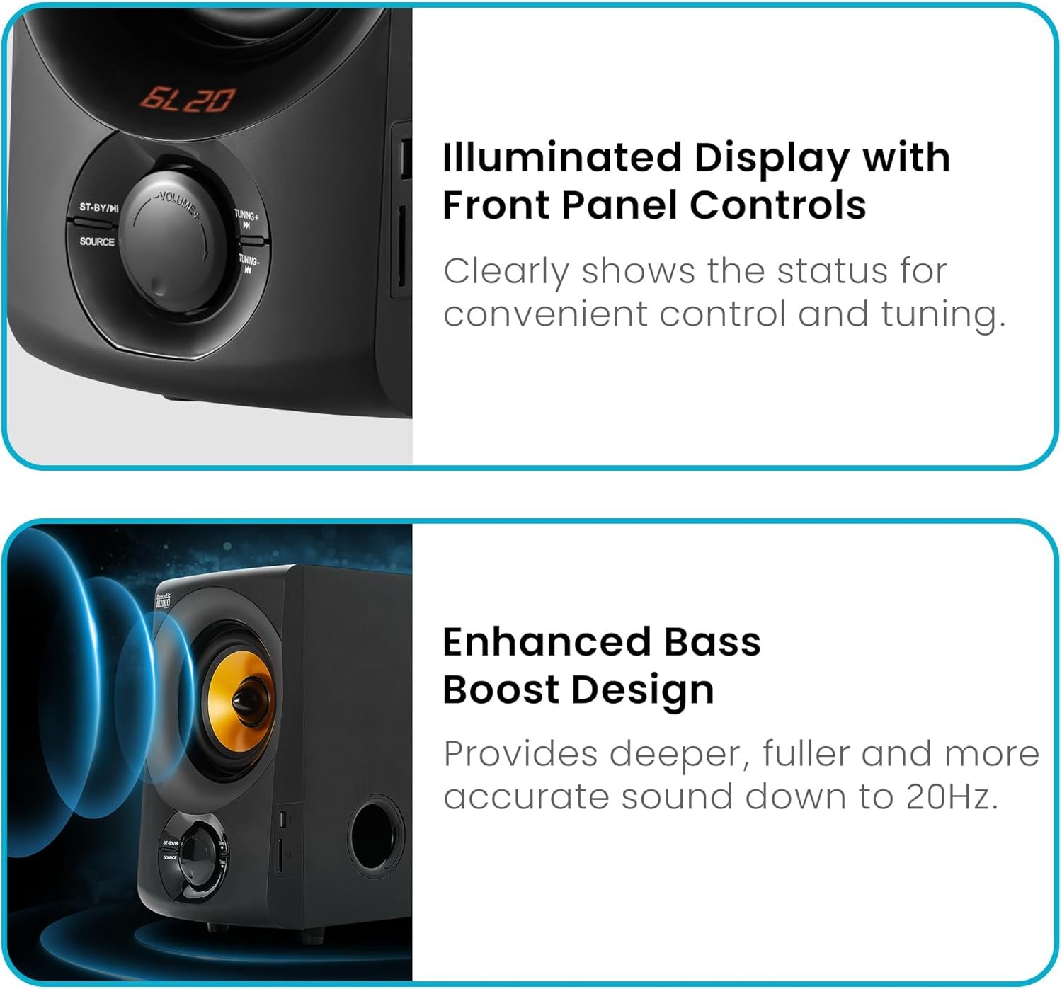 Acoustic Audio AA5170 Home Theater 5.1 Bluetooth Speaker System 700W with Powered Sub - Image 7
