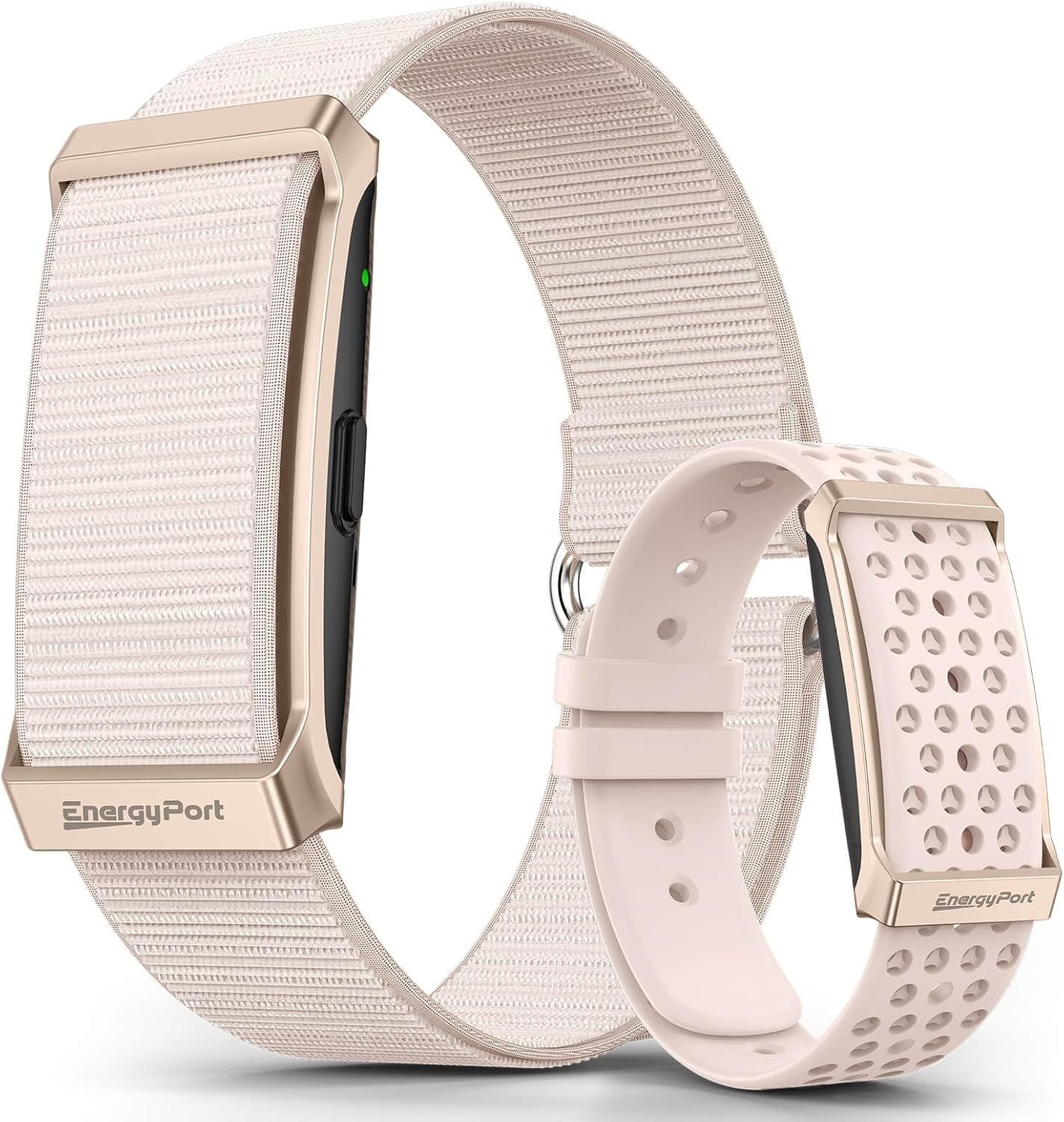 EnergyPort Smart Bracelet with Blood Oxygen/Blood Pressure Monitor, 60-Day Battery Health Fitness Tracker with 2 Bands,Lifetime Membership,Activity Tracking Heart Rate Sleep Monitor for Android iOS