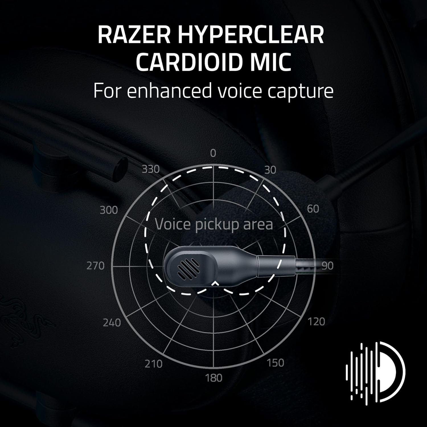Razer BlackShark V2 X PlayStation Gaming Headset: 50mm Drivers - Cardioid Mic - Lightweight - Comfortable, Noise Isolating Earcups - for PS5, Xbox Series X, PC, Switch via 3.5 mm Audio Jack - Black - Image 3