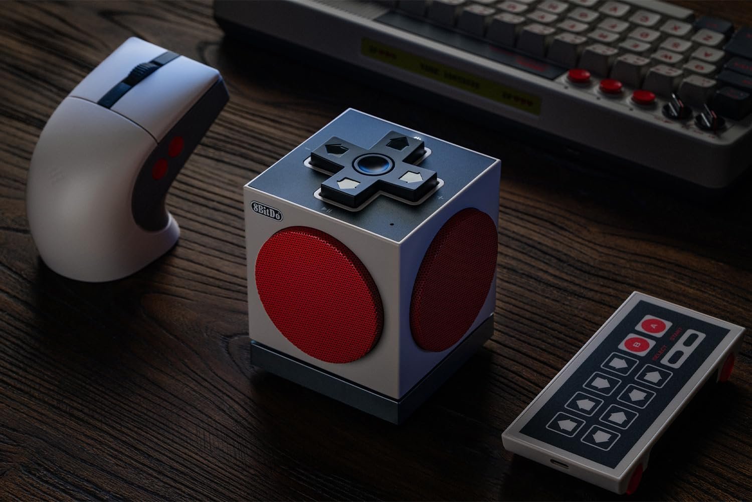 8BitDo Retro Cube 2 Speaker, Portable Bluetooth Speaker with Stereo Sound, Wireless Charging Dock, Bluetooth 5.3/2.4G/Wired USB Connections - N Edition - Image 7
