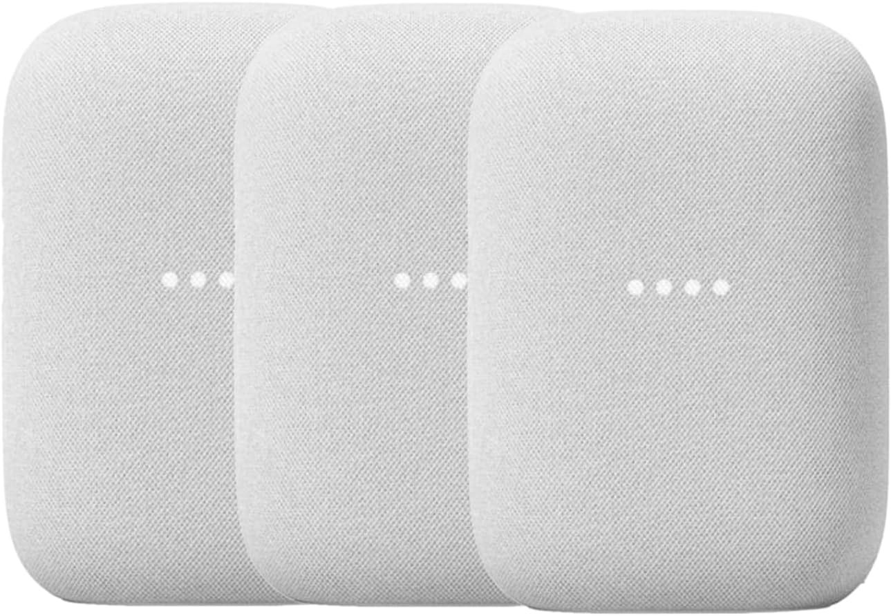 Google Audio Bluetooth Speaker - Wireless Music Streaming, Powerful Sound, Assistant Built-in, Wi-Fi and Bluetooth Connectivity, Smart Home Control, Stereo Pairing - Chalk