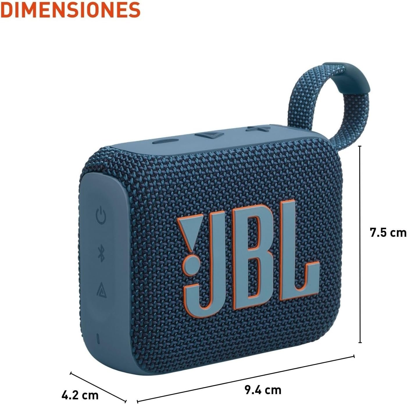 JBL Go 4 - Ultra-Portable, Waterproof and Dustproof Bluetooth Speaker, Big JBL Pro Sound with Punchy bass, 7-Hour Built-in Battery, Made in Part with Recycled Materials (Blue) - Image 3