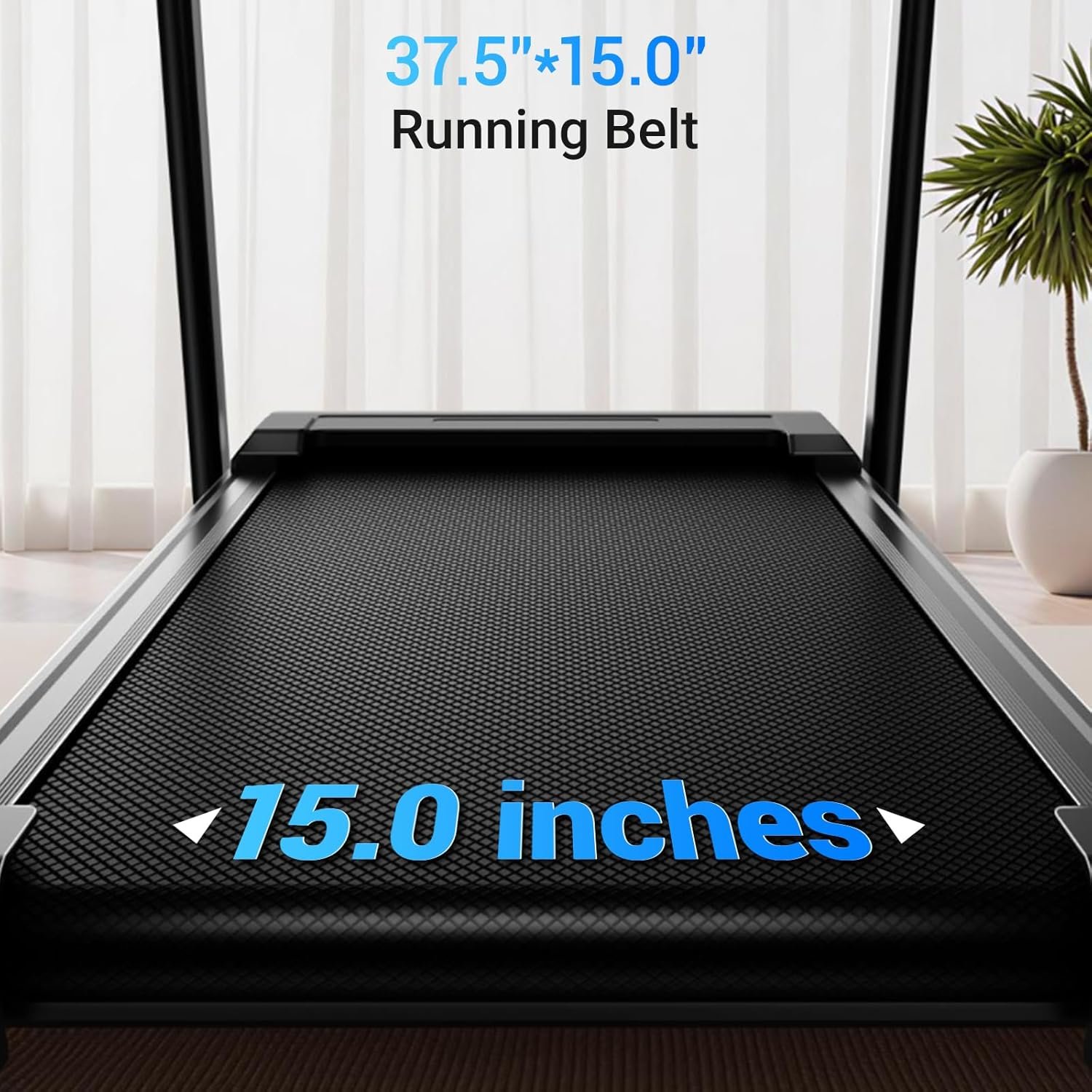 18% Incline Treadmills for Home Small, 3.0HP Foldable Walking Pad Treadmill with 3 LED Displays, Portable Treadmill Up to 400LBS Capacity, 7.5MHP - Image 7