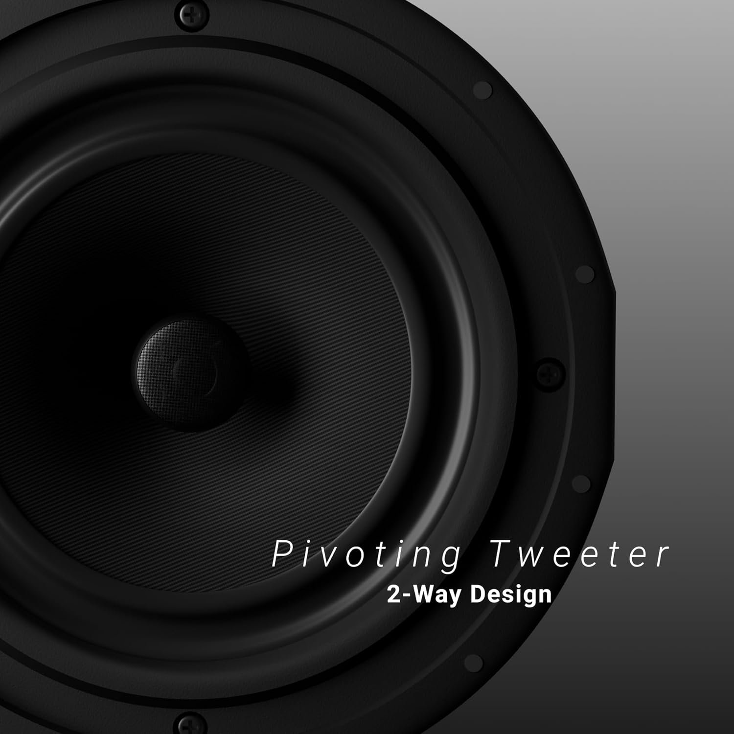 JUKE AUDIO Sky Speaker | Pair of 6.5" in-Ceiling Speakers | 2-Way Sound Coverage with Woofer & Pivoting Tweeter | Flush Mount Design (6.5") - Image 4