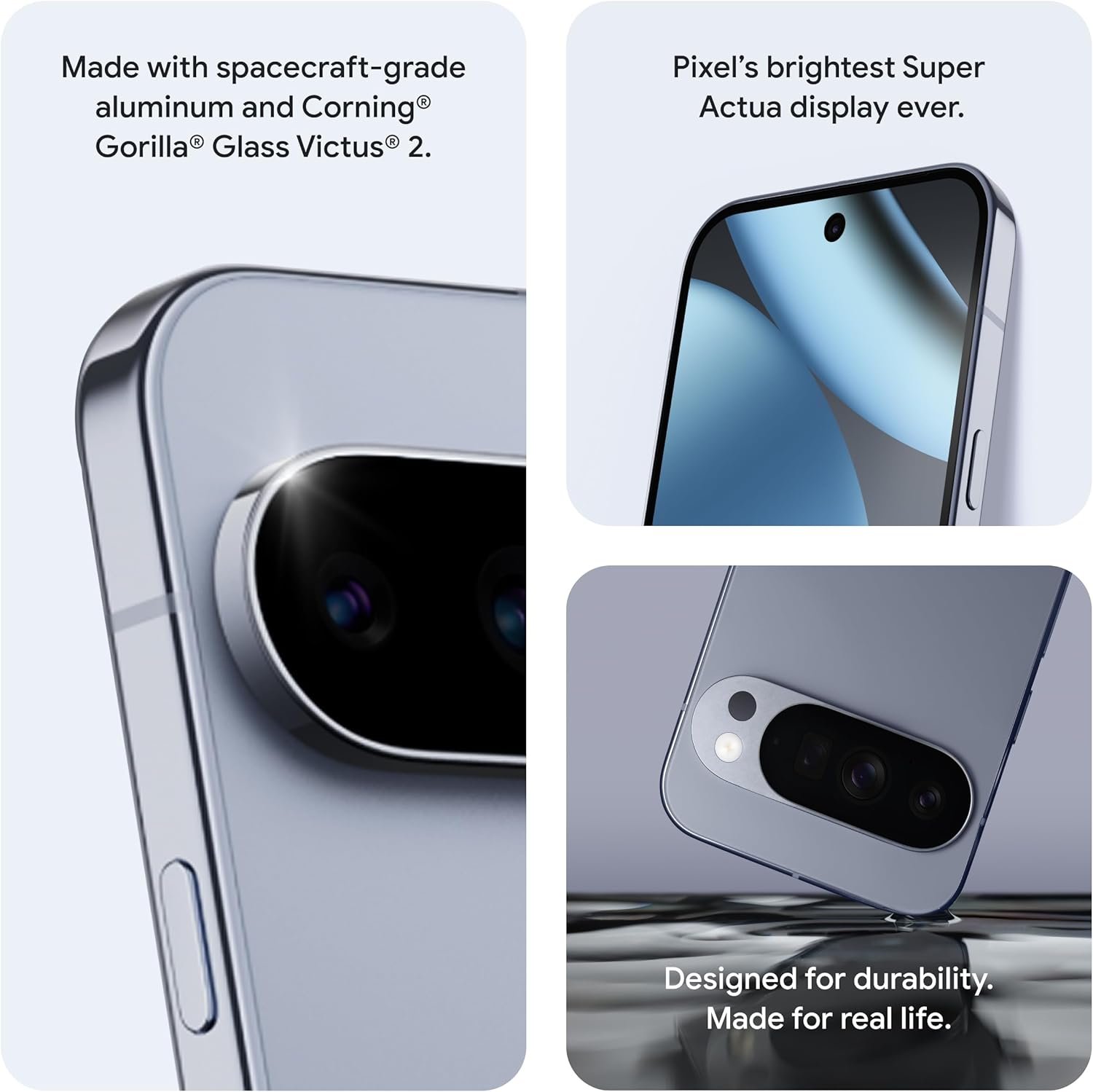Google Pixel 10 Pro XL - Unlocked Android Smartphone - Gemini AI Assistant, Triple Rear Camera System, Fast-Charging 24+ Hour Battery, and 6.8" Super Actua Display - Moonstone - 256 GB (2025 Model) - Image 3