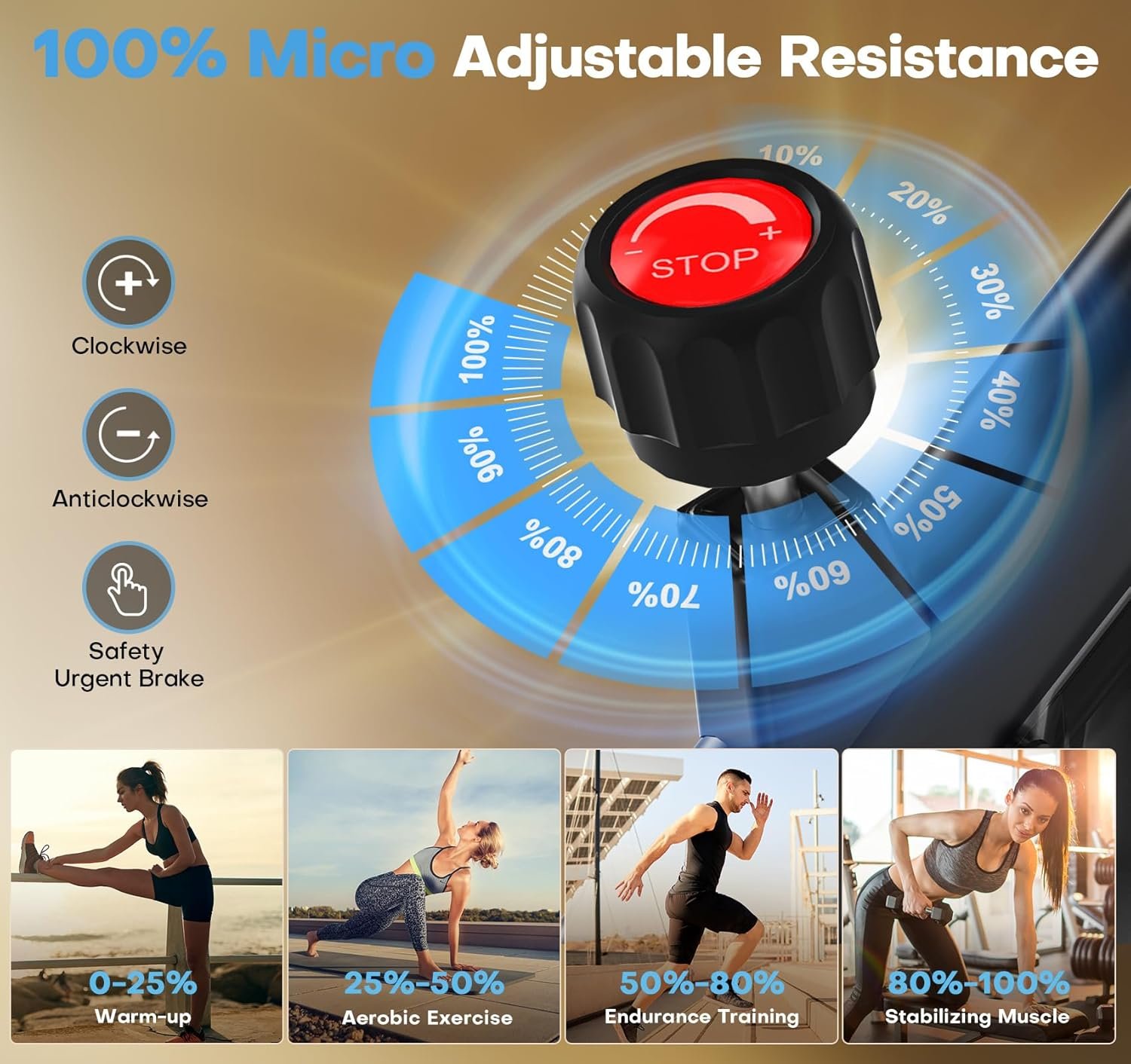 Exercise Bike, CHAOKE Quiet Adjustable Magnetic Resistance Stationary Bike for Home Cardio with App Compatible, 350LB Weight Capacity Indoor Cycling Bike with Comfortable Seat & Digital Display - Image 5
