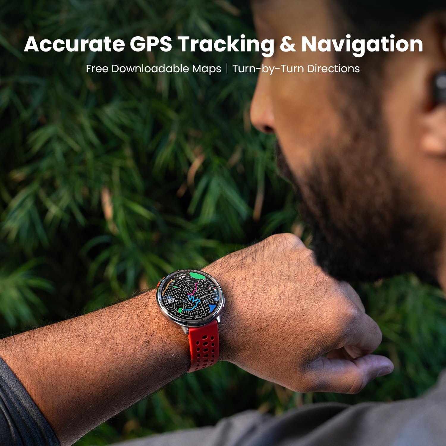 Amazfit Active 2 Premium Smart Watch Fitness Tracker (Round) for Android & iPhone, 10 Day Battery, Water Resistant, GPS Maps, Heart & Sleep Monitor, HYROX Mode, Sapphire Glass, Leather + Sport Strap - Image 5