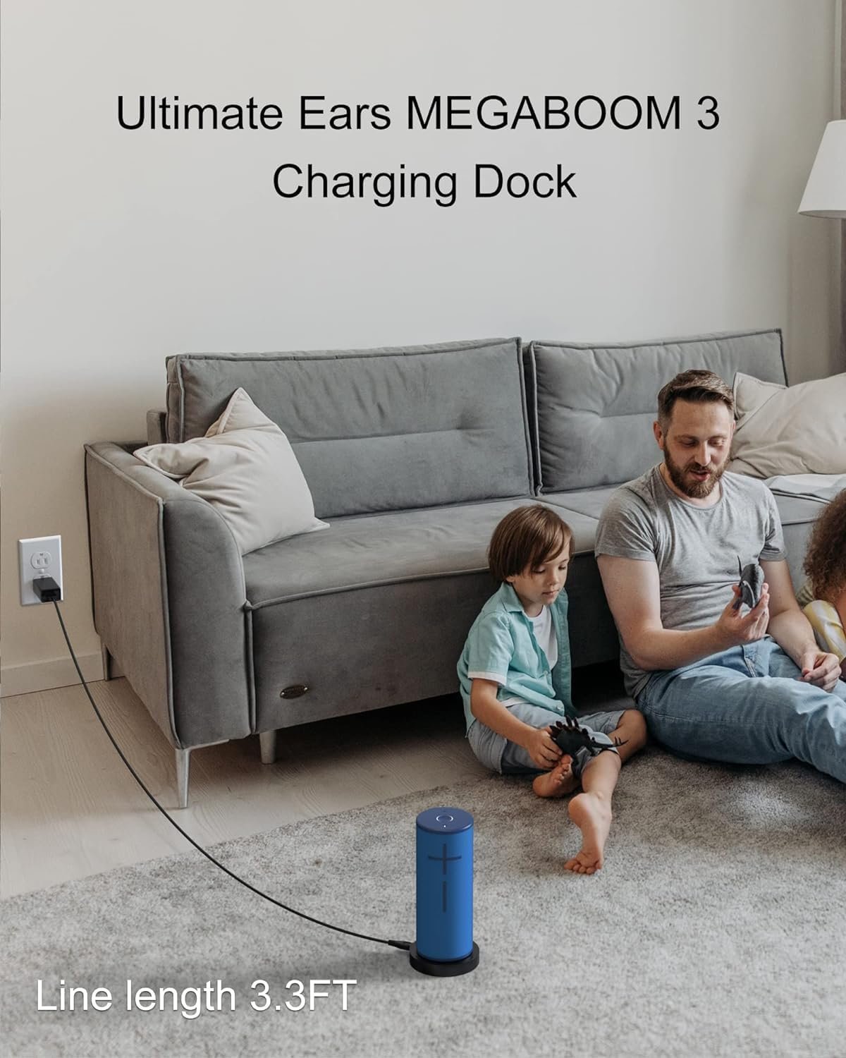 Charging Dock Compatible with Ultimate Ears Boom 3, MEGABOOM 3, Blast & MEGABLAST Portable Waterproof Speaker. (Black) - Image 4