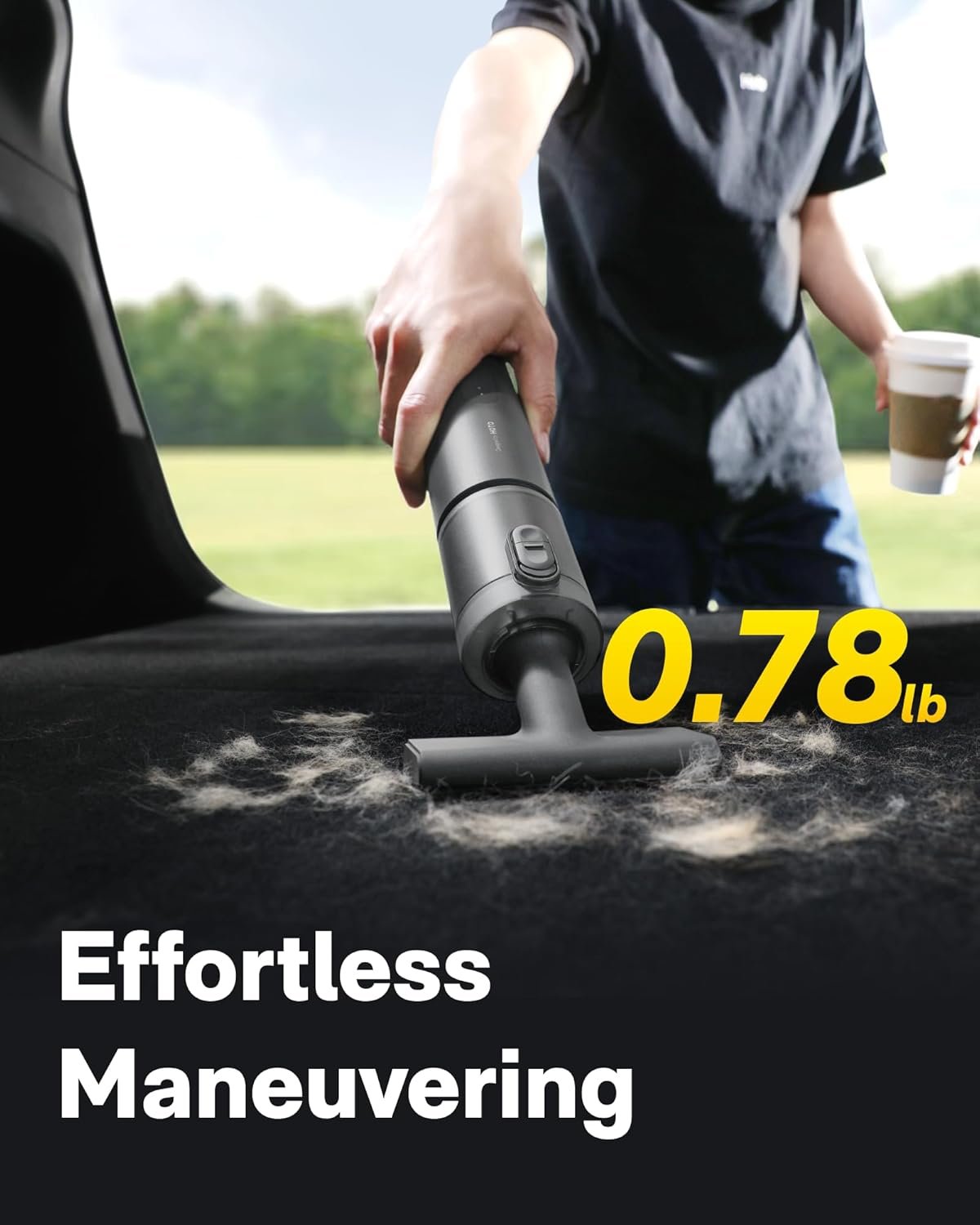HOTO Handheld Car Vacuum Cleaner Cordless, 4-in-1 Portable Mini Vacuum with 20000Pa Strong Suction, Electric Compressed Air Duster Blower for Car, Desk, Computer, Keyboard, Home, Office Cleaning - Image 6