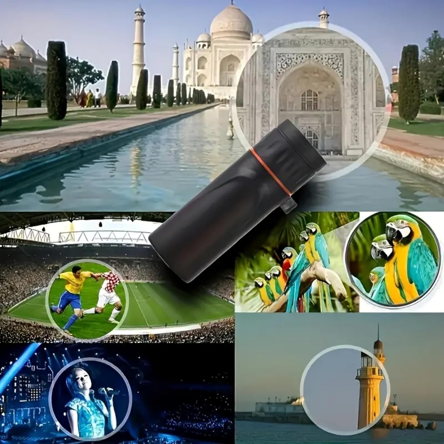 Monocular Compact Mini Telescope, Portable Handheld Mini Monocular for Adults, Tech Gadgets Perfect for Bird Watching, Fishing, Travel and Scenery. 8x21mm - Image 5