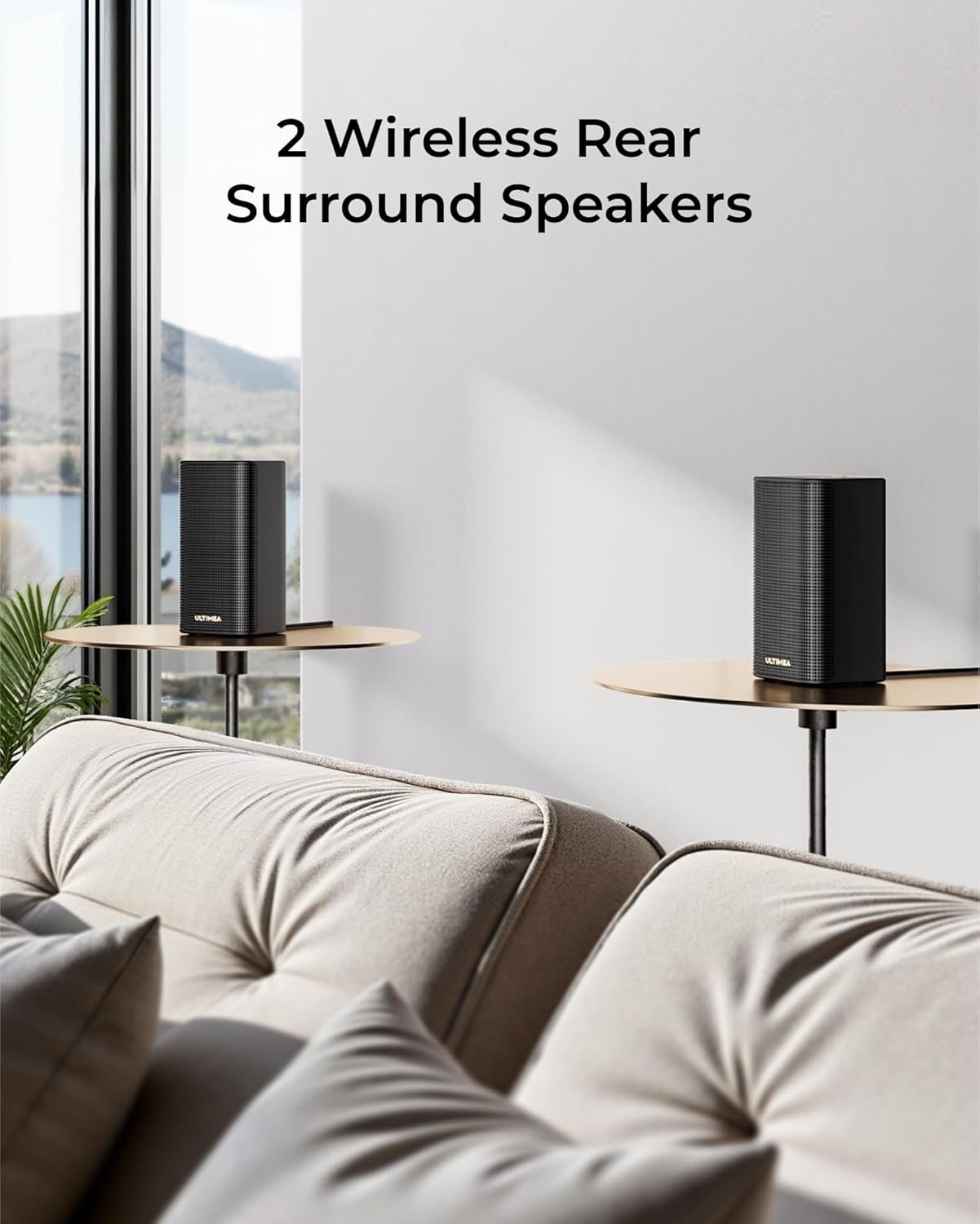 ULTIMEA Skywave X40 5.1.2ch Sound Bar for Smart TV w/Dolby Atmos, Wireless Surround Sound System for TV, 530W Soundbar with Wireless Subwoofer, GaN Amplifier, 4K HDR Pass-Through, HDMI eARC - Image 5