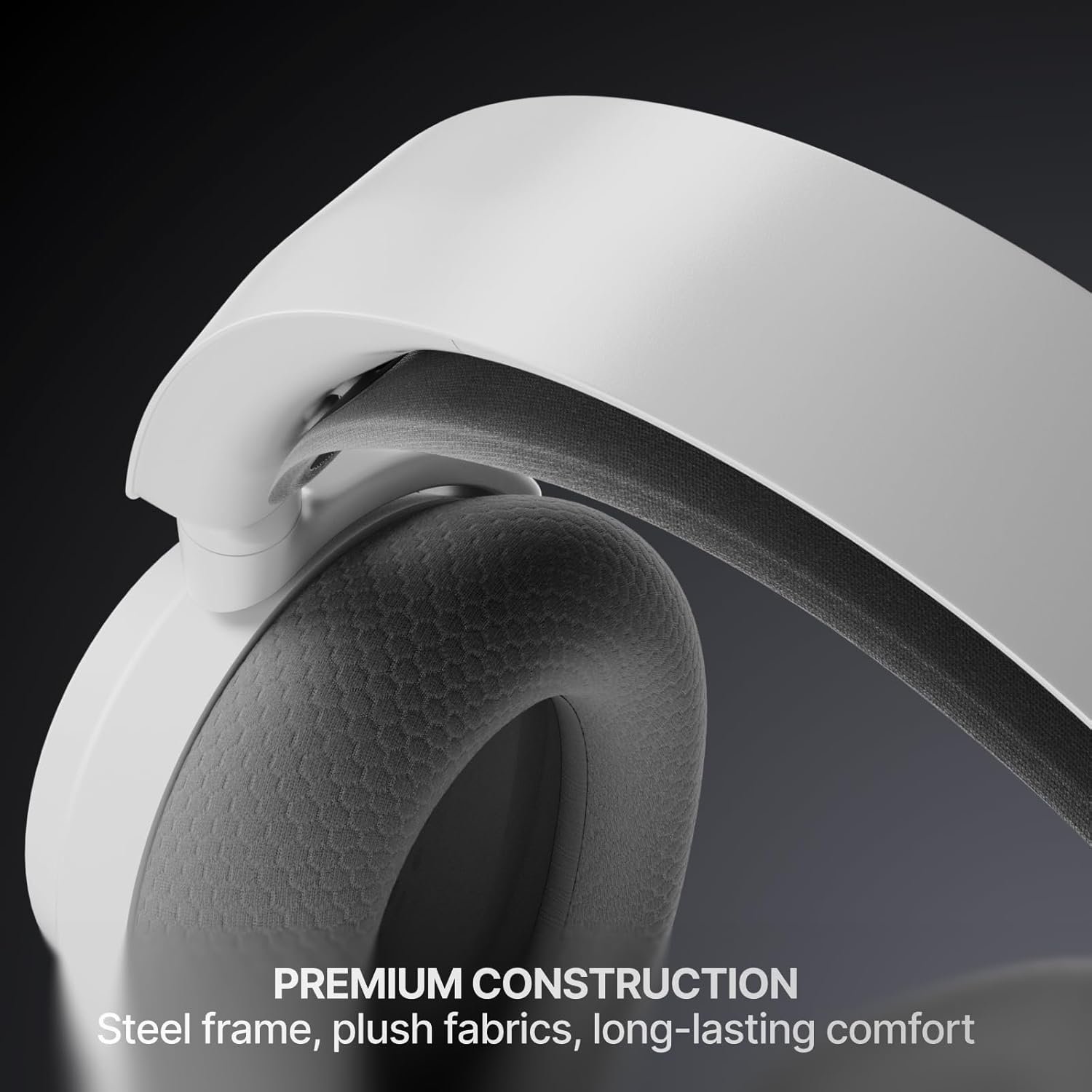 SteelSeries Arctis Nova 7 Wireless Gen 2 Gaming Headset - Real-Time App Control, 50+ HR Play, Neodymium Drivers, Mix 2.4GHz/Bluetooth, PC, PS5, PS4, Switch 1/2, Mobile - White - Image 8