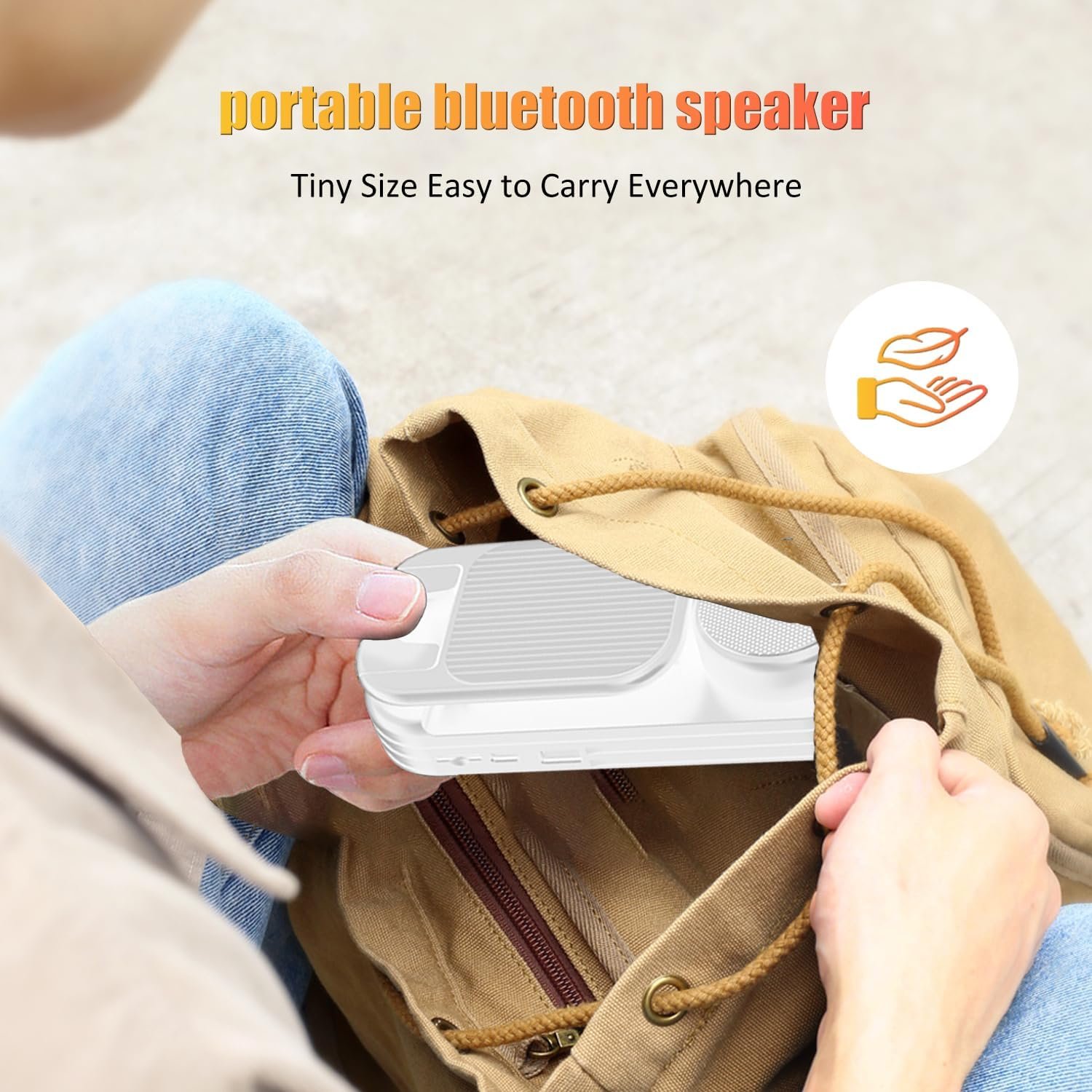 Cell Phone Stand with Wireless Bluetooth Speaker & Anti-Slip Base,HD Surround Sound,Portable Phone Stand,Suitable for Home & Outdoor,Compatible with iPhone,iPad and Samsung Galaxy(White) - Image 6