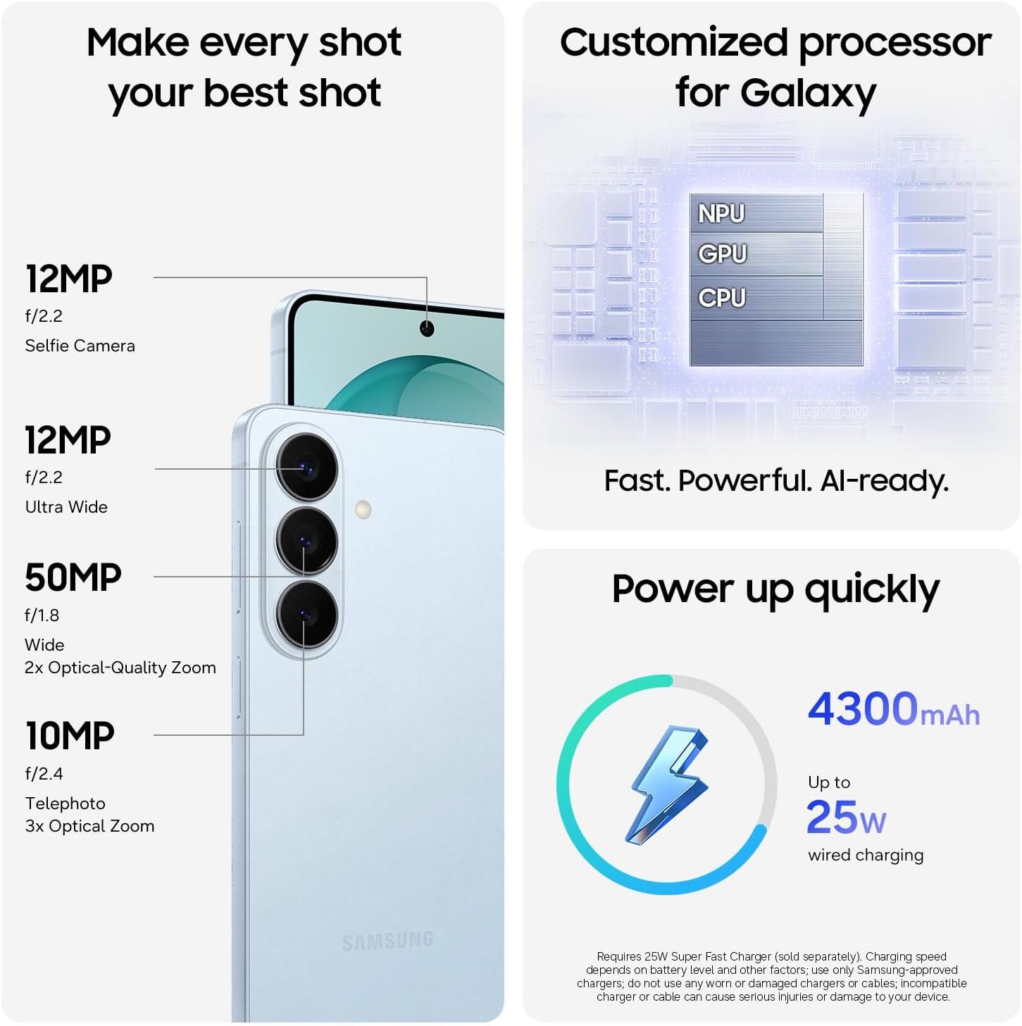 Samsung Galaxy S26, Unlocked Android Smartphone, 256GB, Powerful Processor, Galaxy AI, Immersive Viewing, Durable Battery, 2026, US 1 Year Warranty, White - Image 5
