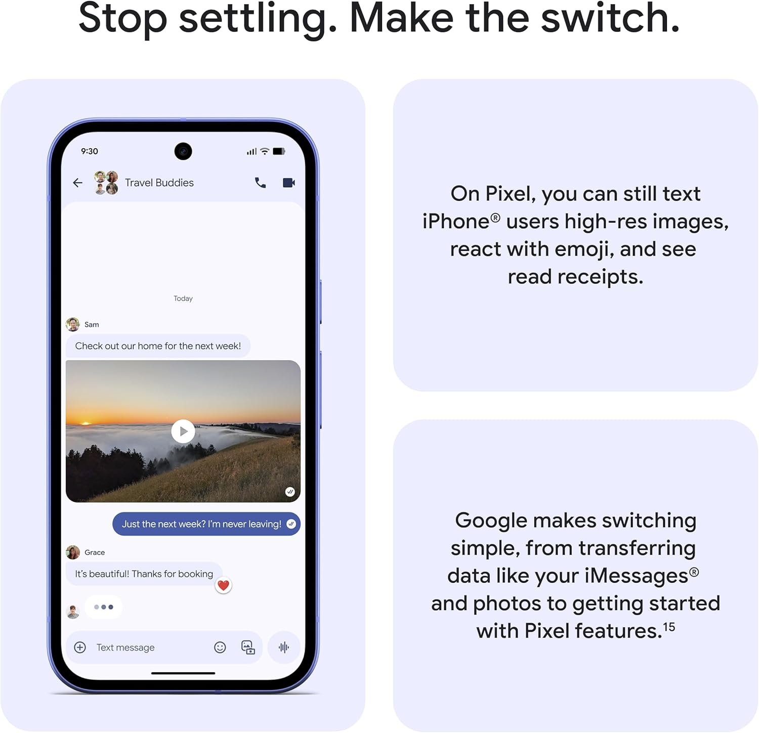 Google Pixel 10a - Unlocked Android Smartphone - 7 Years of Pixel Drops, 30+ Hours Battery, Camera Coach, Gemini Live, Durable Design, Call Screen, Car Crash Detection - Lavender - 128GB (2026 Model) - Image 6