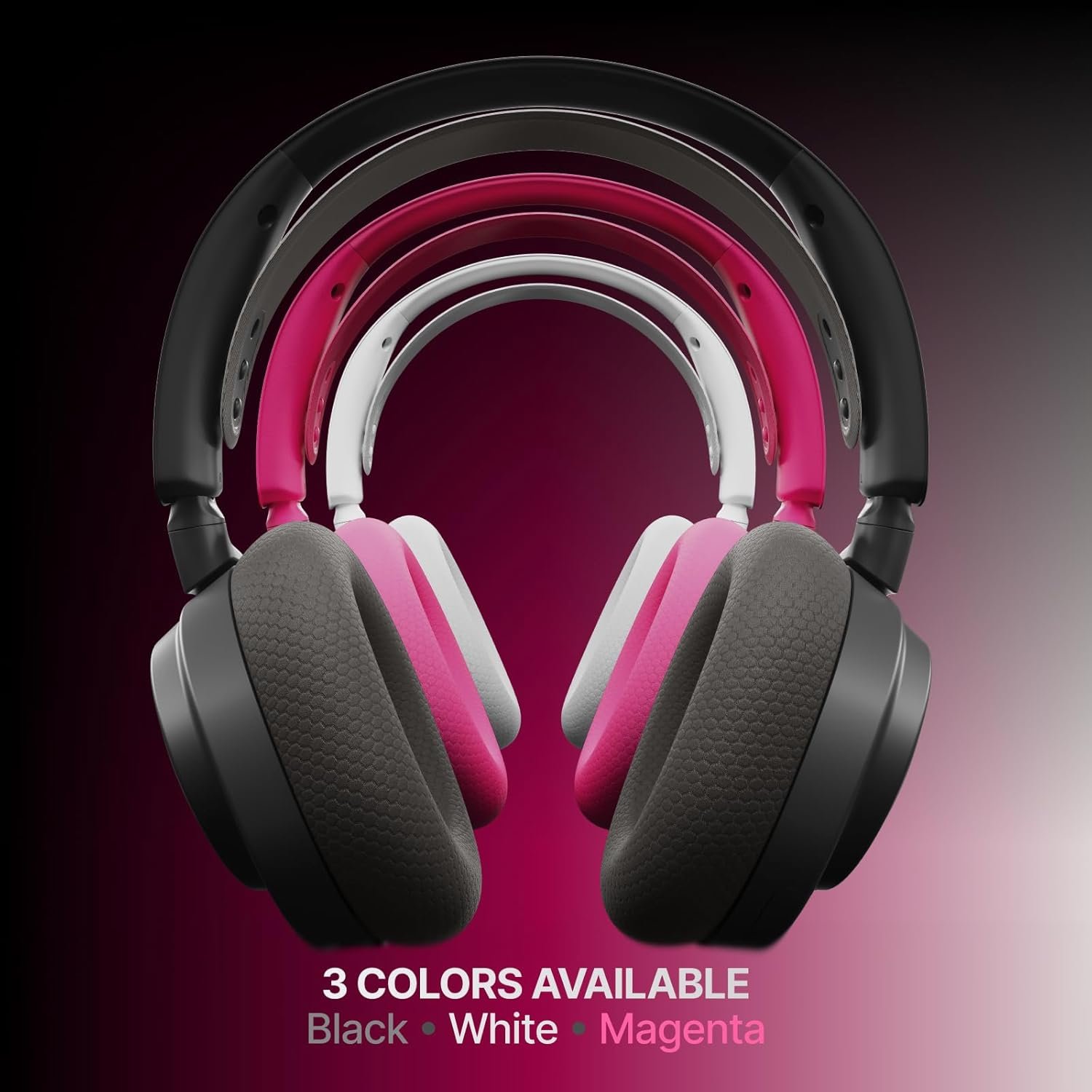 SteelSeries Arctis Nova 7 Wireless Gen 2 Gaming Headset - Real-Time App Control, 50+ HR Play, Neodymium Drivers, Mix 2.4GHz/Bluetooth, PC, PS5, PS4, Switch 1/2, Mobile - Magenta - Image 8