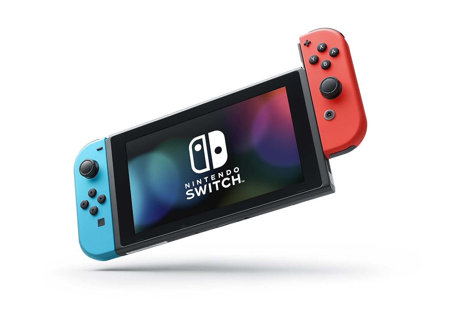 Nintendo Switch with Neon Blue and Neon Red Joy-Con - Handheld Gaming Console - Image 3