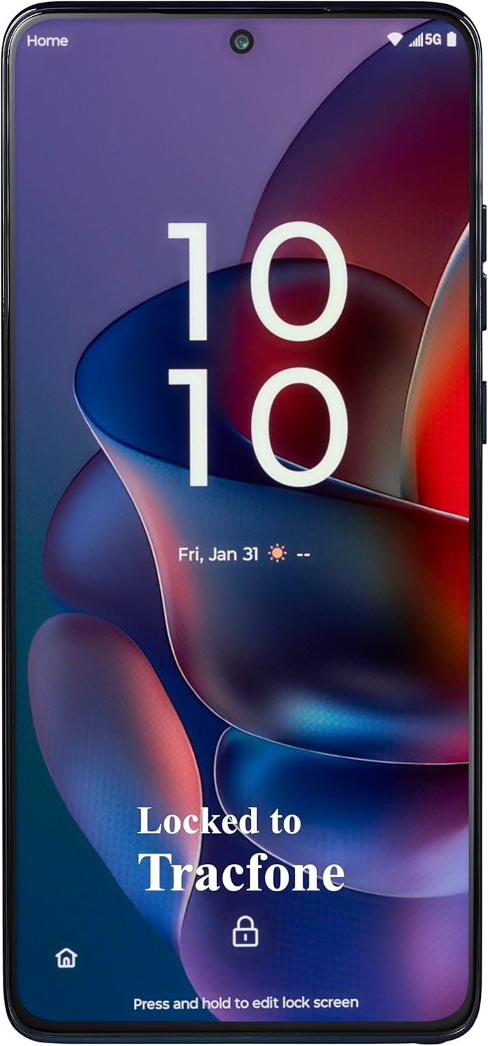 Tracfone Motorola Moto g Stylus 2025, 128GB, Gibraltar Sea - Prepaid Smartphone with Built-in Stylus, 6.8" FHD+ Display, 50MP Camera, 5G (Locked to Tracfone)