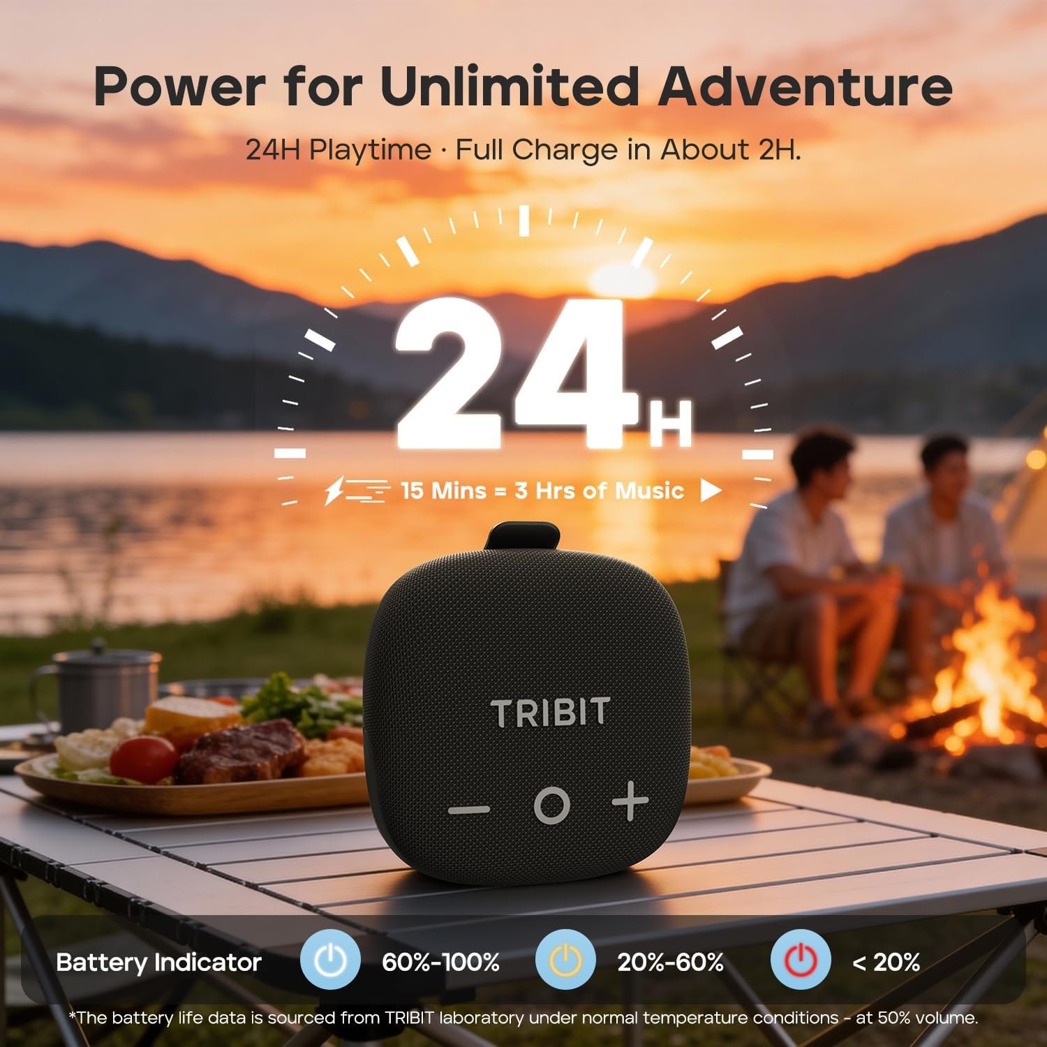 Tribit StormBox Micro 3 Portable Bluetooth Speaker, 13W Bike Speaker with IP68 Waterproof, 24H Playtime, Wireless, BT6.0, Loud Sound, TWS Pairing, XBass, Magnetic & Strap for Outdoor/Home/Hiking/Golf - Image 4