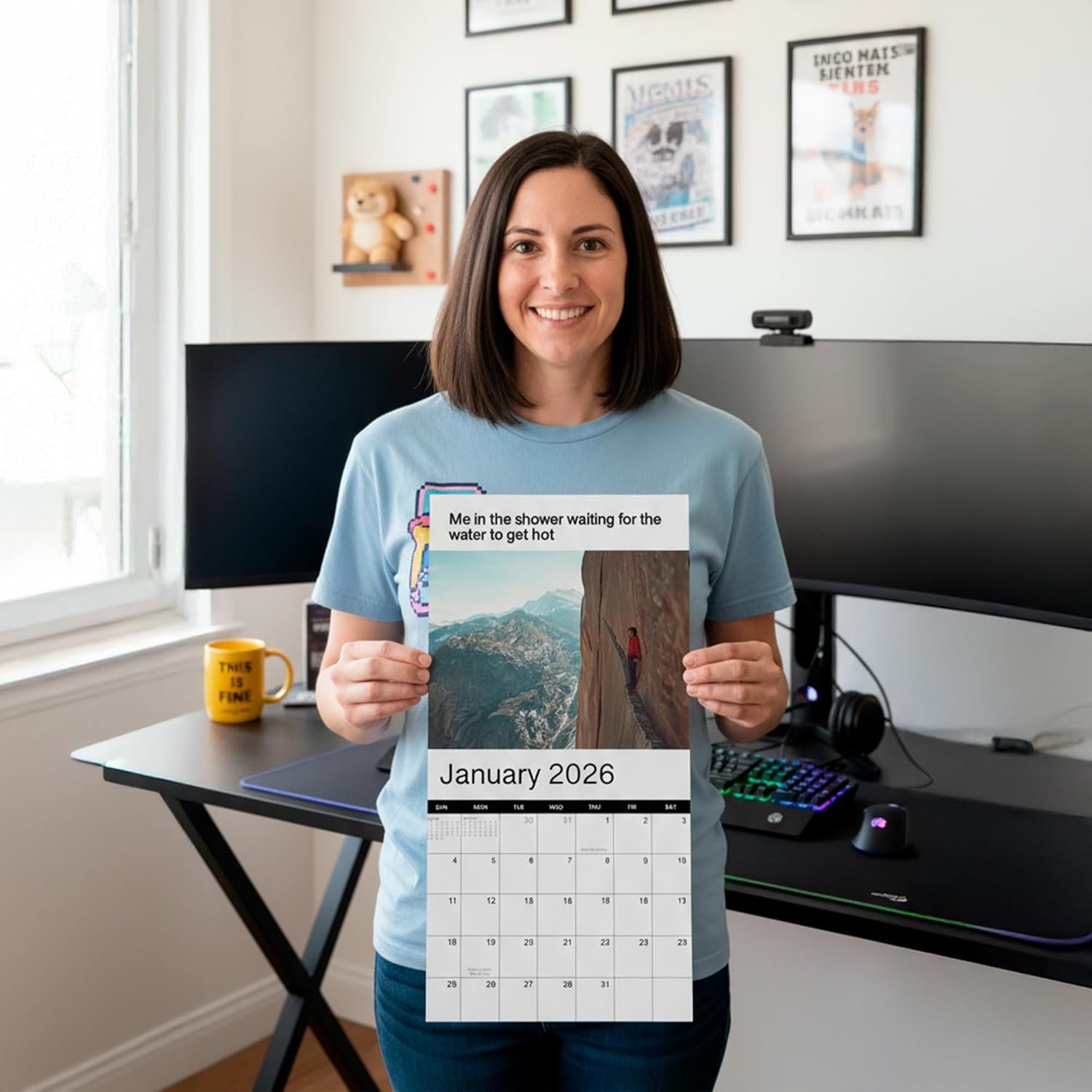 2026 Memes Wall Calendar | 12 Months of Hillarious Memes/Jokes to Keep You Laughing All Year, Funny White Elephant Gift For Him or Her, Give Them Something That Will Make Them Smile - Image 7