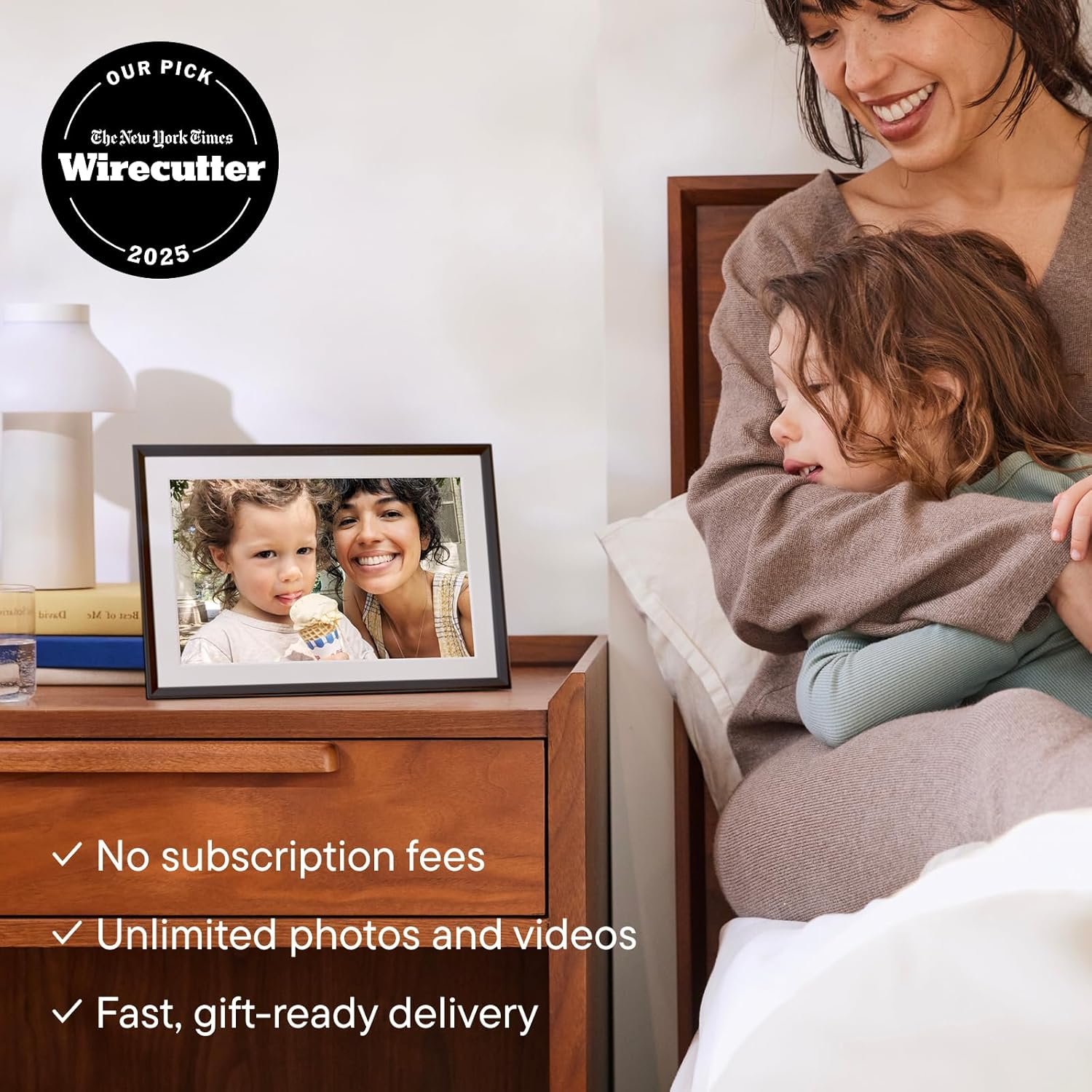 Aura Carver 10" WiFi Digital Picture Frame – Free Unlimited Cloud Storage – Send Photos from App – No Subscription – Auto On/Off – Gift for Parents & Grandparents - Image 3