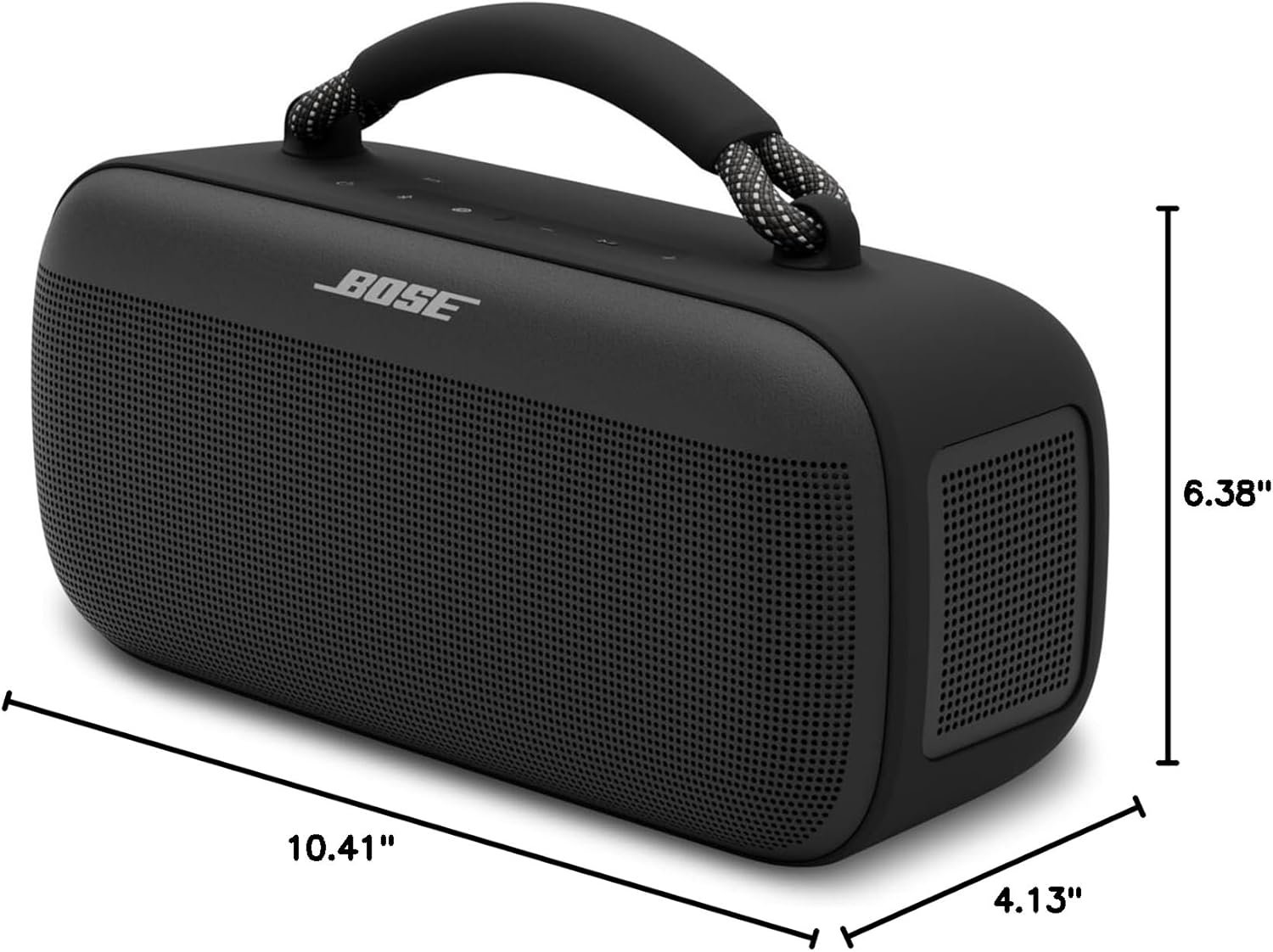 Bose SoundLink Max Bluetooth Speaker - Portable Wireless Party Speaker, IP67 Waterproof, Rope Handle, Up to 20 Hours of Playtime, USB-C, Built-in 3.5mm AUX Input, Black - Image 10