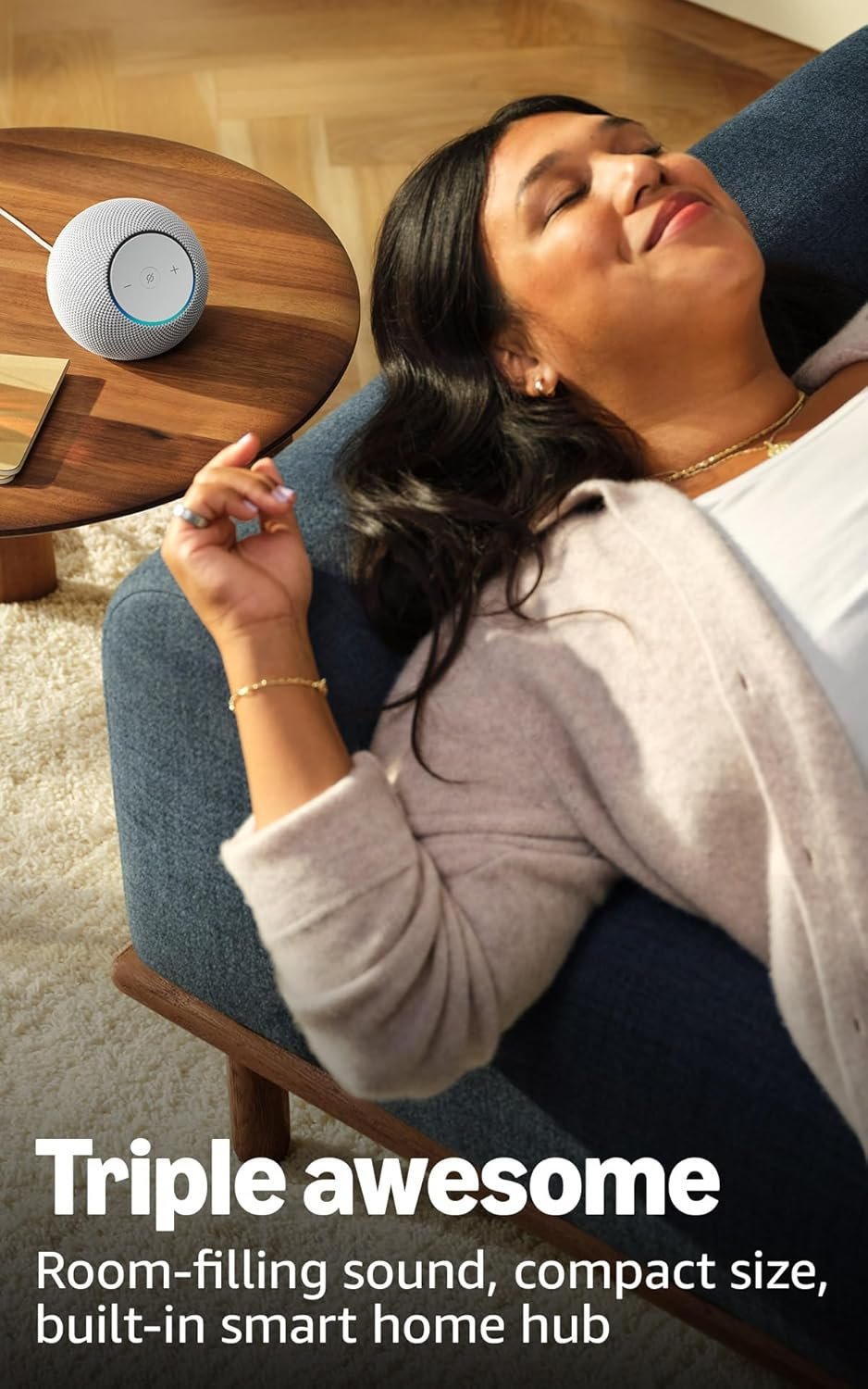 Amazon Echo Dot Max (newest model), Alexa speaker with room-filling sound and nearly 3x bass, Great for living rooms and medium-sized spaces, Designed for Alexa+, Graphite - Image 4