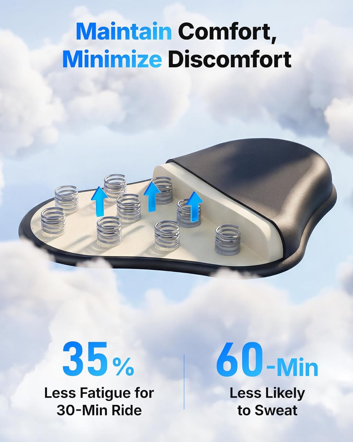 MERACH Recumbent Exercise Bikes for home, Light Commercial High-end Recumbent Bike for Seniors Adults, Magnetic Recumbent Exercise Bike with Smart Bluetooth and Exclusive App, LCD, Heart Rate Handle - Image 5