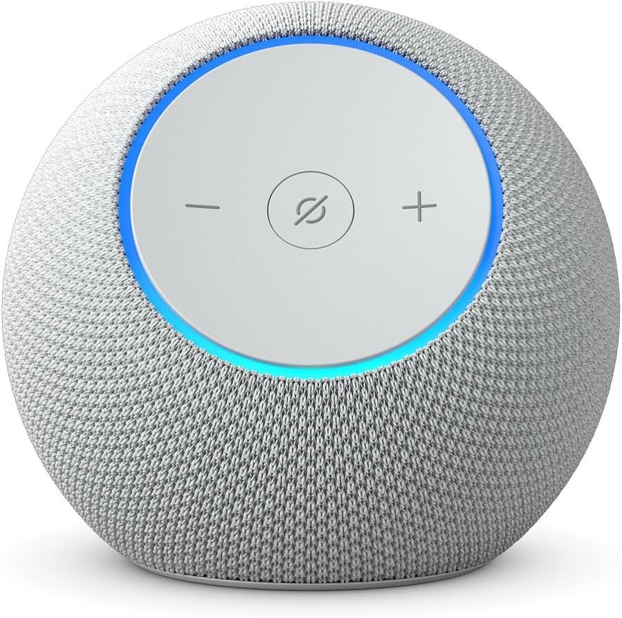 Amazon Echo Dot Max (newest model), Alexa speaker with room-filling sound and nearly 3x bass, Great for living rooms and medium-sized spaces, Designed for Alexa+, Glacier White - Image 2