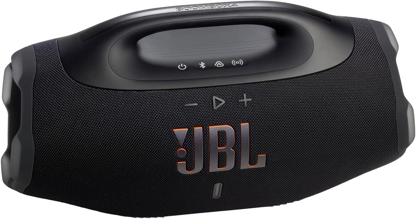 JBL Boombox 4 - Most Powerful Portable Waterproof Speaker with Massive Pro Sound, Up to 34 Hours of Playtime, & Multi-Speaker Connection by Auracast™ (Black) - Image 8