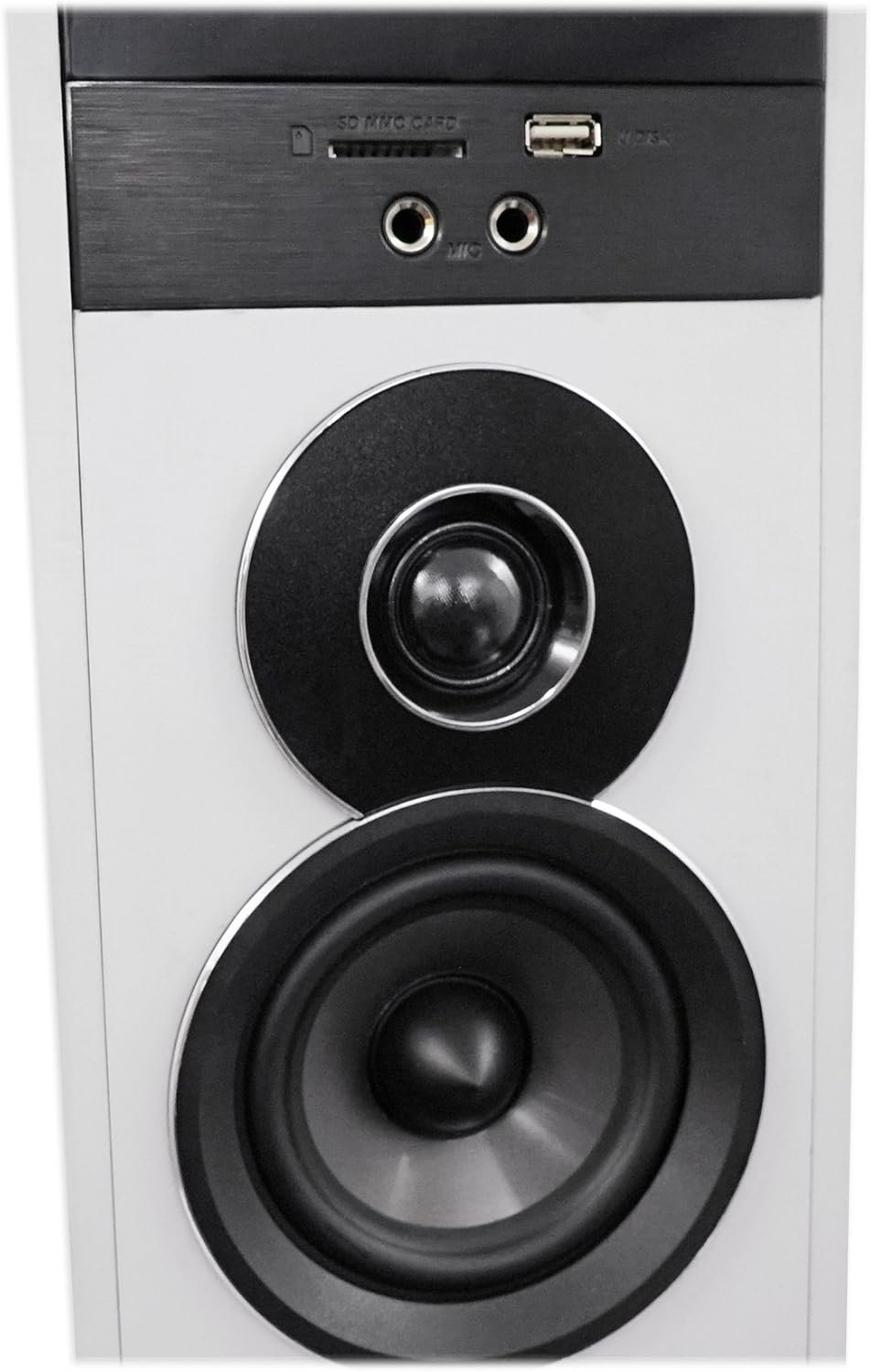 Rockville TM150W Powered Home Theater Tower Speaker System, White, 1000W, 10" Subwoofers, Bluetooth, USB/SD Playback, FM Radio, Remote Control, Karaoke Ready, Perfect for Home Entertainment - Image 7