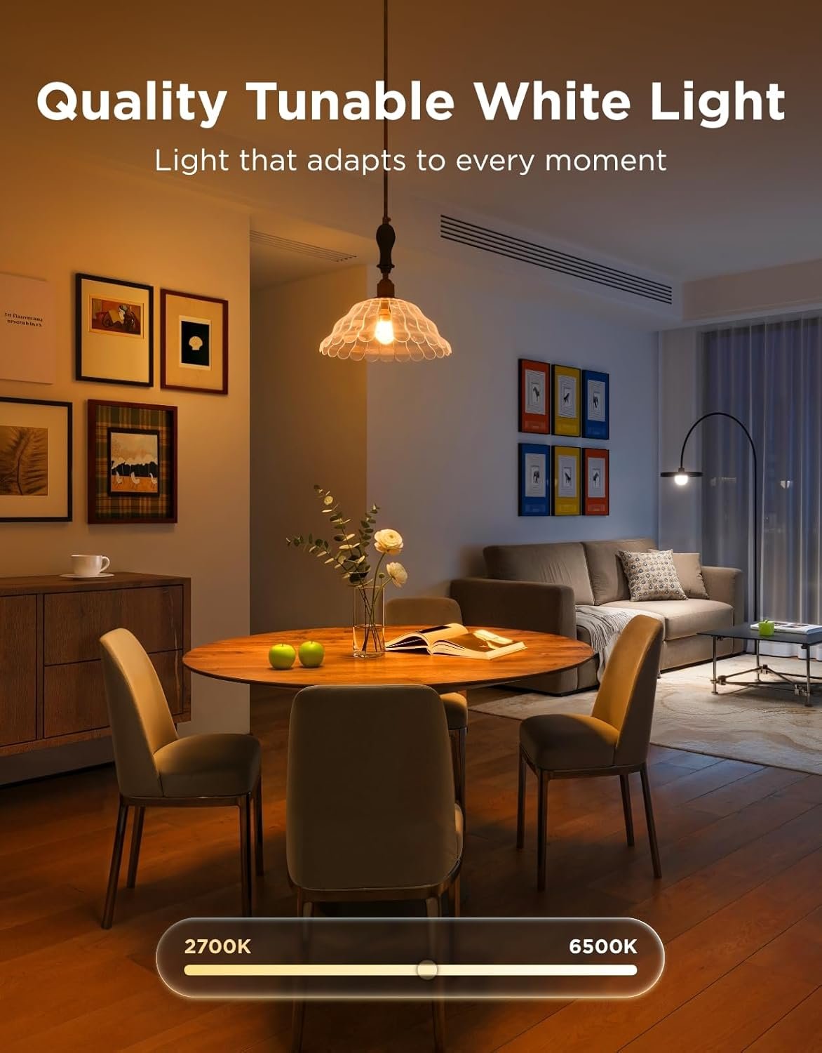 Govee Smart Light Bulbs, Color Changing Light Bulb, Work with Alexa and Google Assistant, 16 Million Colors RGBWW, WiFi & Bluetooth LED Light Bulbs, Music Sync, A19, 800 Lumens, 4 Pack - Image 5