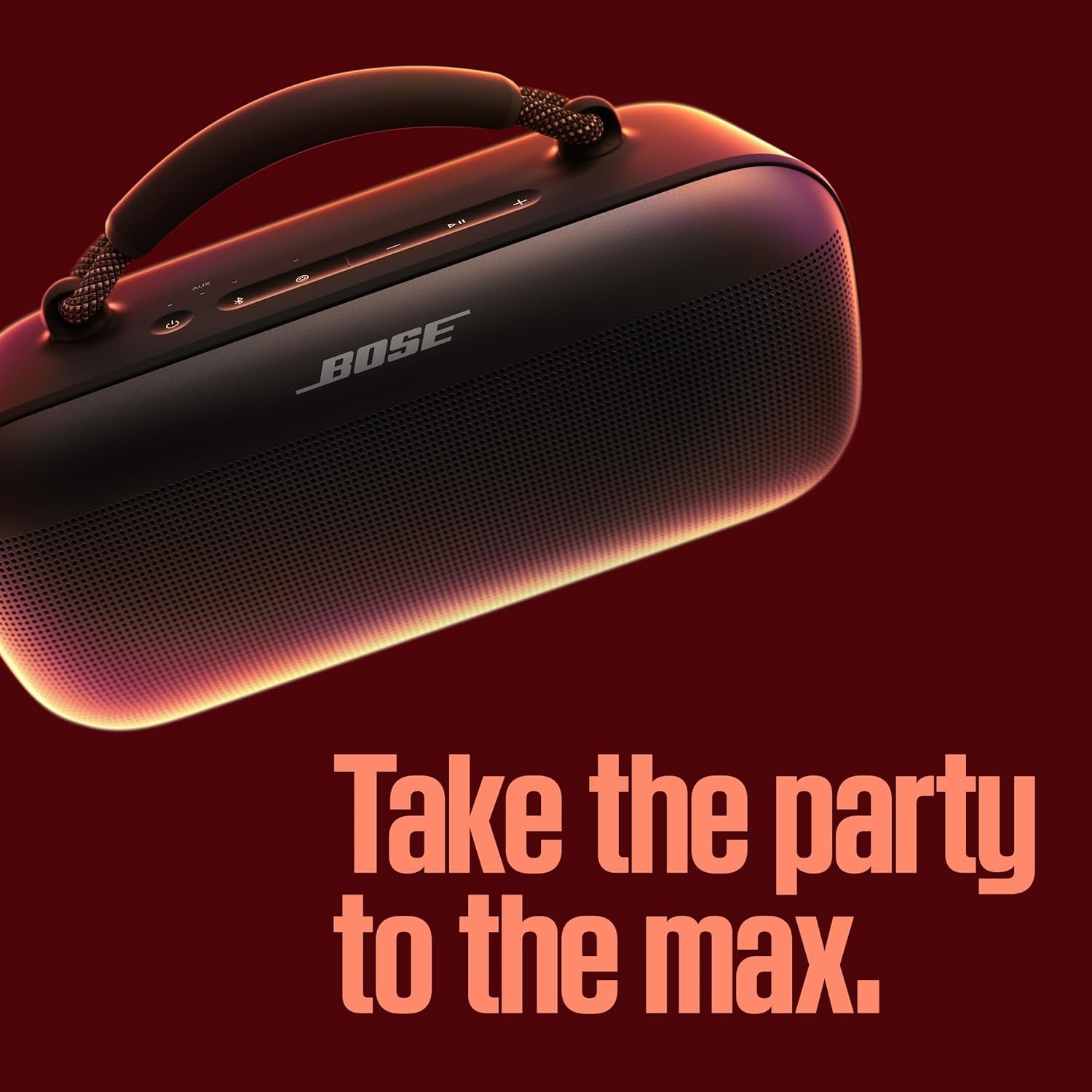 Bose SoundLink Max Bluetooth Speaker - Portable Wireless Party Speaker, IP67 Waterproof, Rope Handle, Up to 20 Hours of Playtime, USB-C, Built-in 3.5mm AUX Input, Black - Image 3