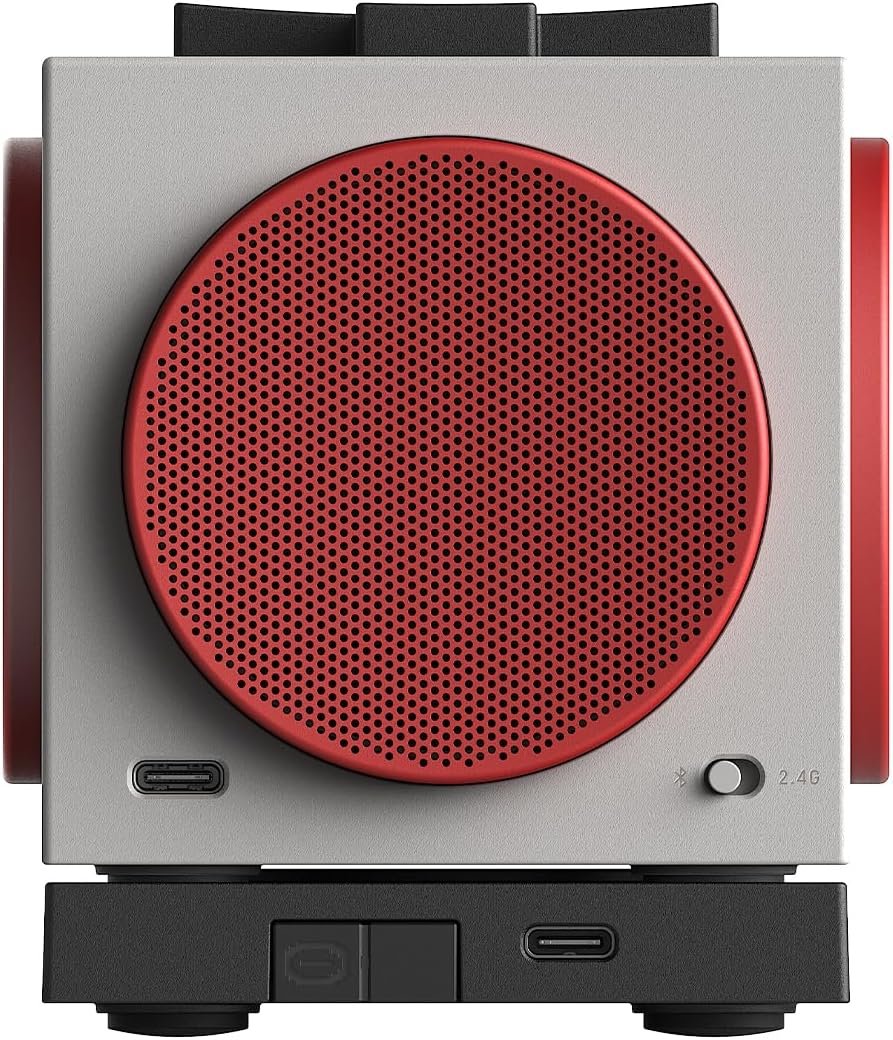 8BitDo Retro Cube 2 Speaker, Portable Bluetooth Speaker with Stereo Sound, Wireless Charging Dock, Bluetooth 5.3/2.4G/Wired USB Connections - N Edition - Image 4