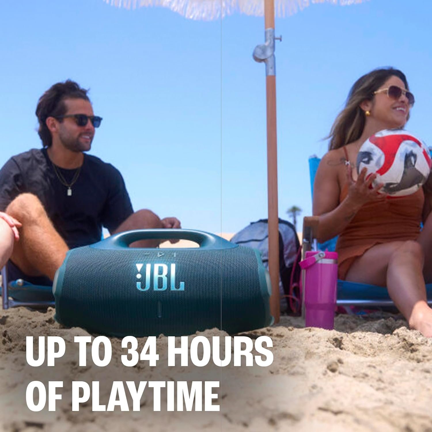 JBL Boombox 4 - Most Powerful Portable Waterproof Speaker with Massive Pro Sound, Up to 34 Hours of Playtime, & Multi-Speaker Connection by Auracast™ (Black) - Image 3