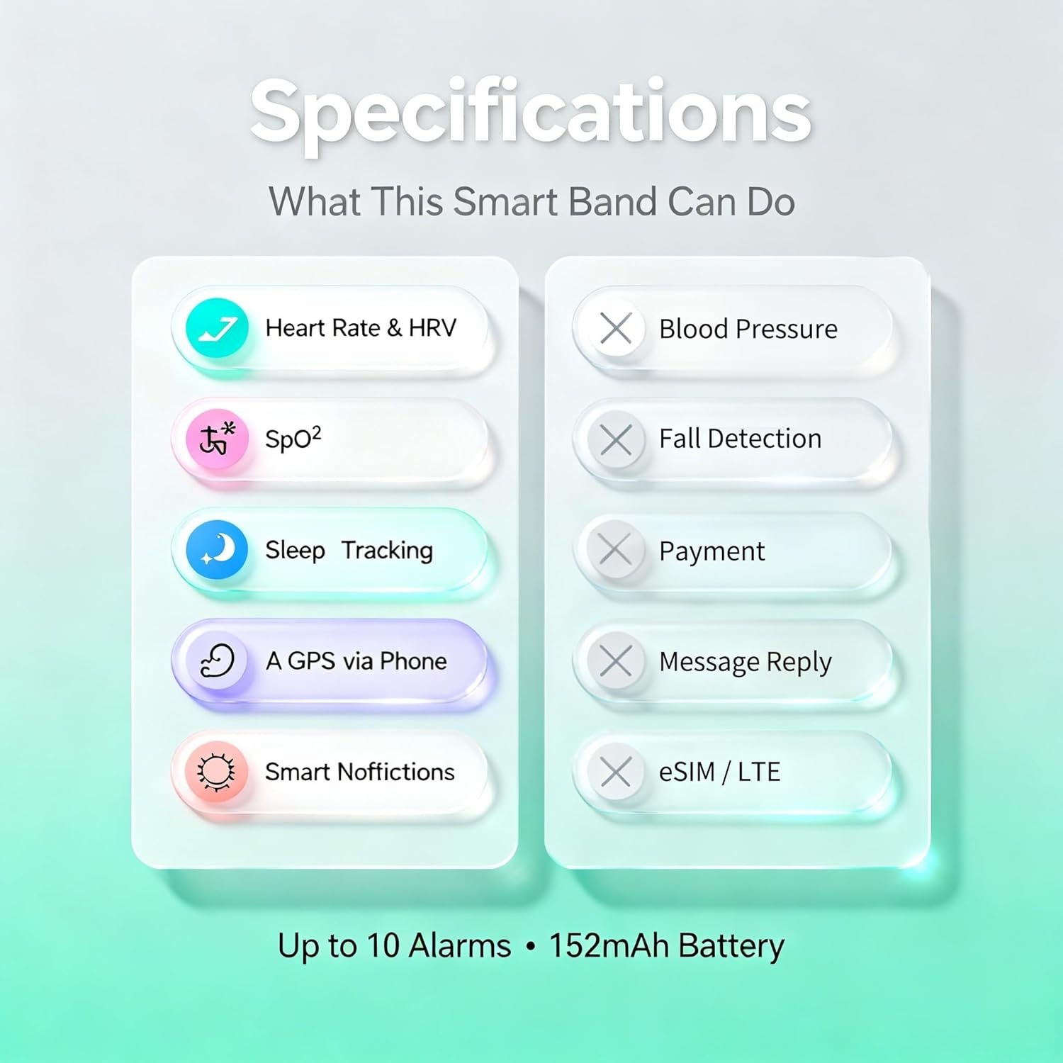 Fitness Tracker for Men & Women with 1.47” HD Display, Heart Rate & SpO2 Tracking, Sleep & Activity Monitor, 100+ Sports Modes, 3ATM Waterproof Smart Band, Works with Android & iOS, Black - Image 9