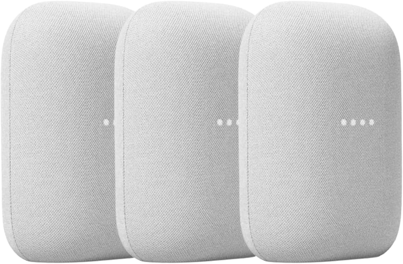 Google Audio Bluetooth Speaker - Wireless Music Streaming, Powerful Sound, Assistant Built-in, Wi-Fi and Bluetooth Connectivity, Smart Home Control, Stereo Pairing - Chalk - Image 2