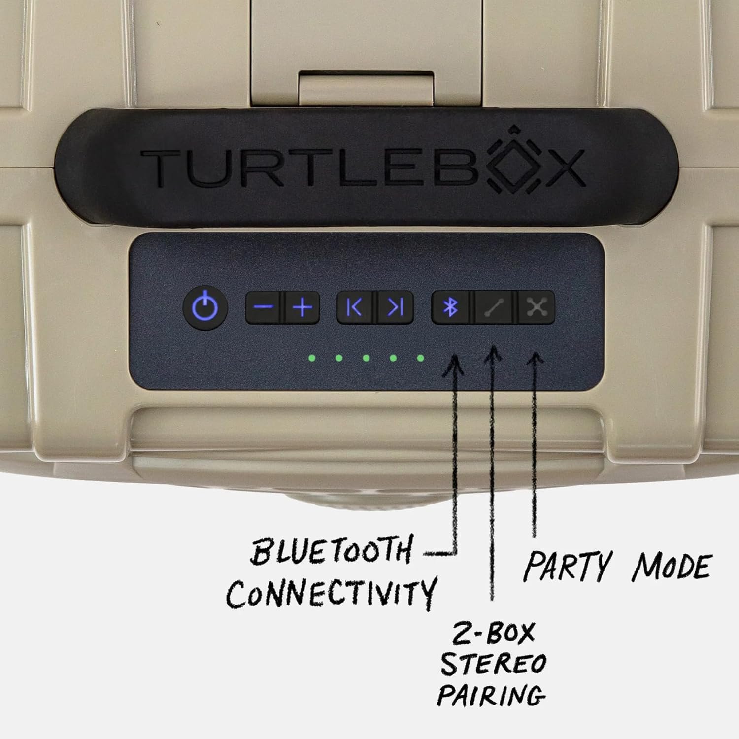 Turtlebox Original Gen 3: Portable Outdoor Bluetooth Speaker – Ultra-Loud (120dB), Waterproof (IP67), Rugged, Impact-Resistant, 3-Day Battery | Party Mode: Unlimited Pairing for Stereo Sound, Tan - Image 6