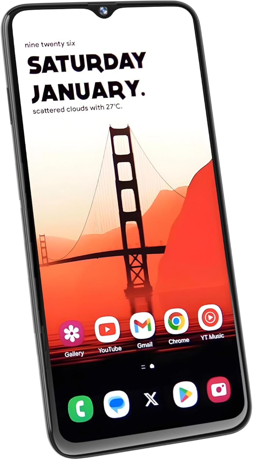 POZZI Turbo 6.79” HD+ Display | 128GB + 6GB RAM | 4G LTE Unlocked Smartphone | Android 14 | Octa Core Processor | 50MP Camera | 5,000 mAh Battery | Dual Nano SIM | Black | Compatible with T-Mobile - Image 2